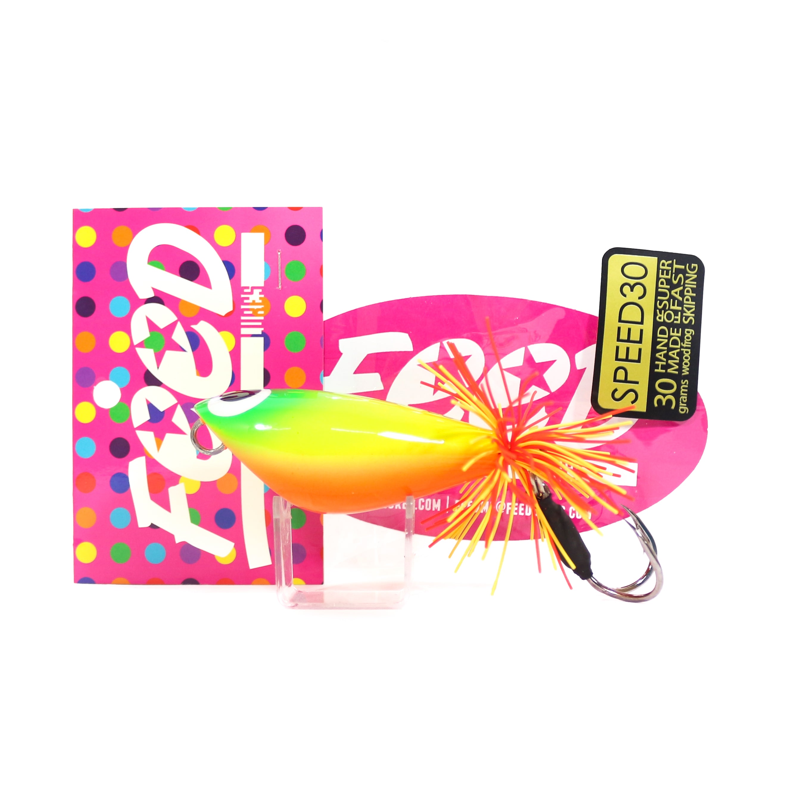 Feed Speed 30 Hand Made Wood Frog Floating Lure 30 grams 99 (1099)