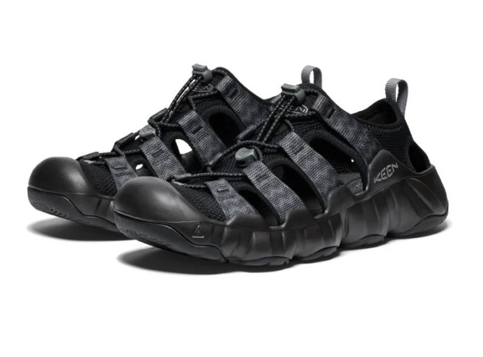 Keen 1028652-7 Sandals Shoes Mens Hyper Port H2 Black/Steel Size 7 (4038)