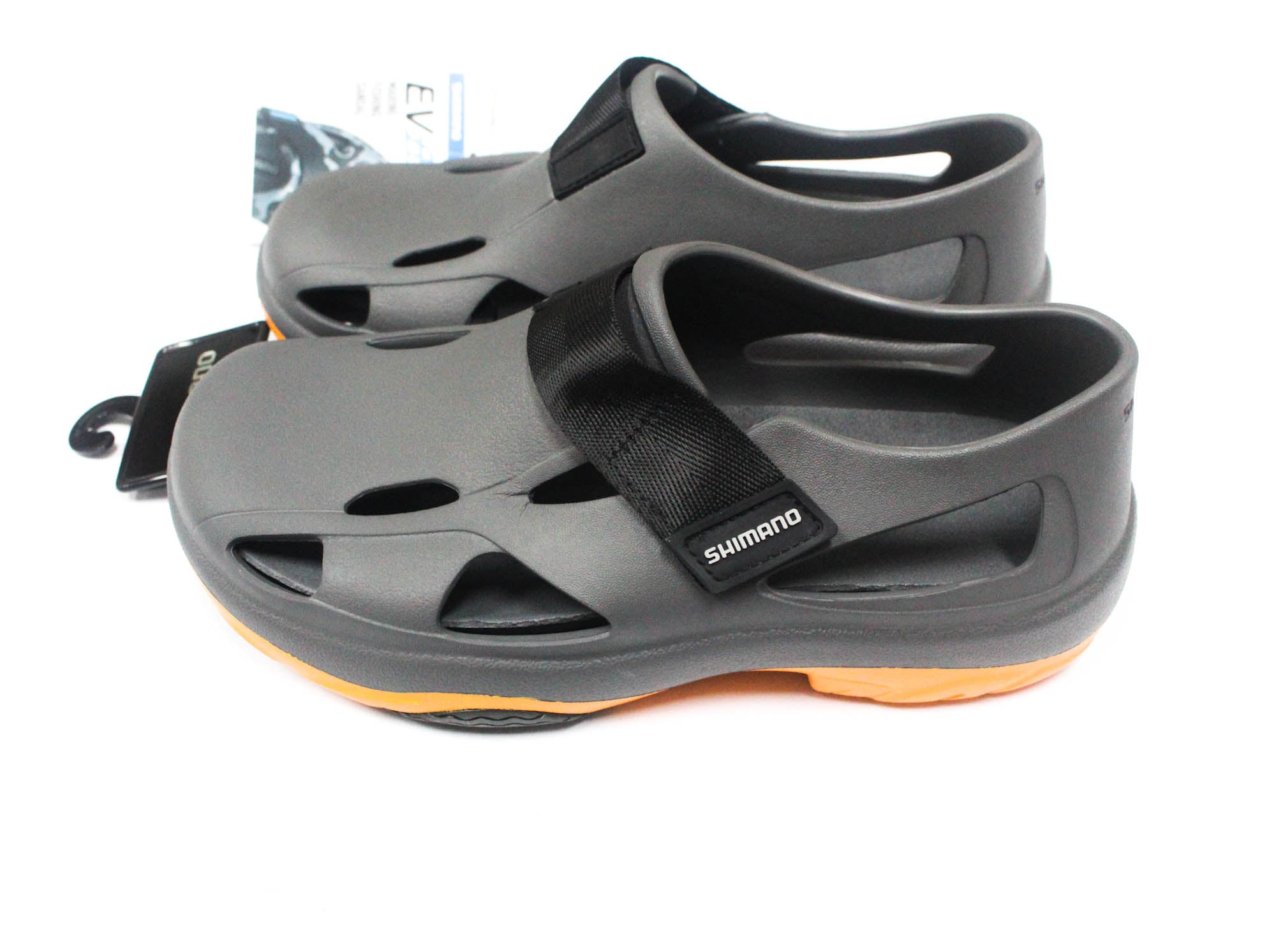 Shimano Evair Fishing Shoes FS-168 Grey Orange Size EU 44 , US M10/W12 (1370)
