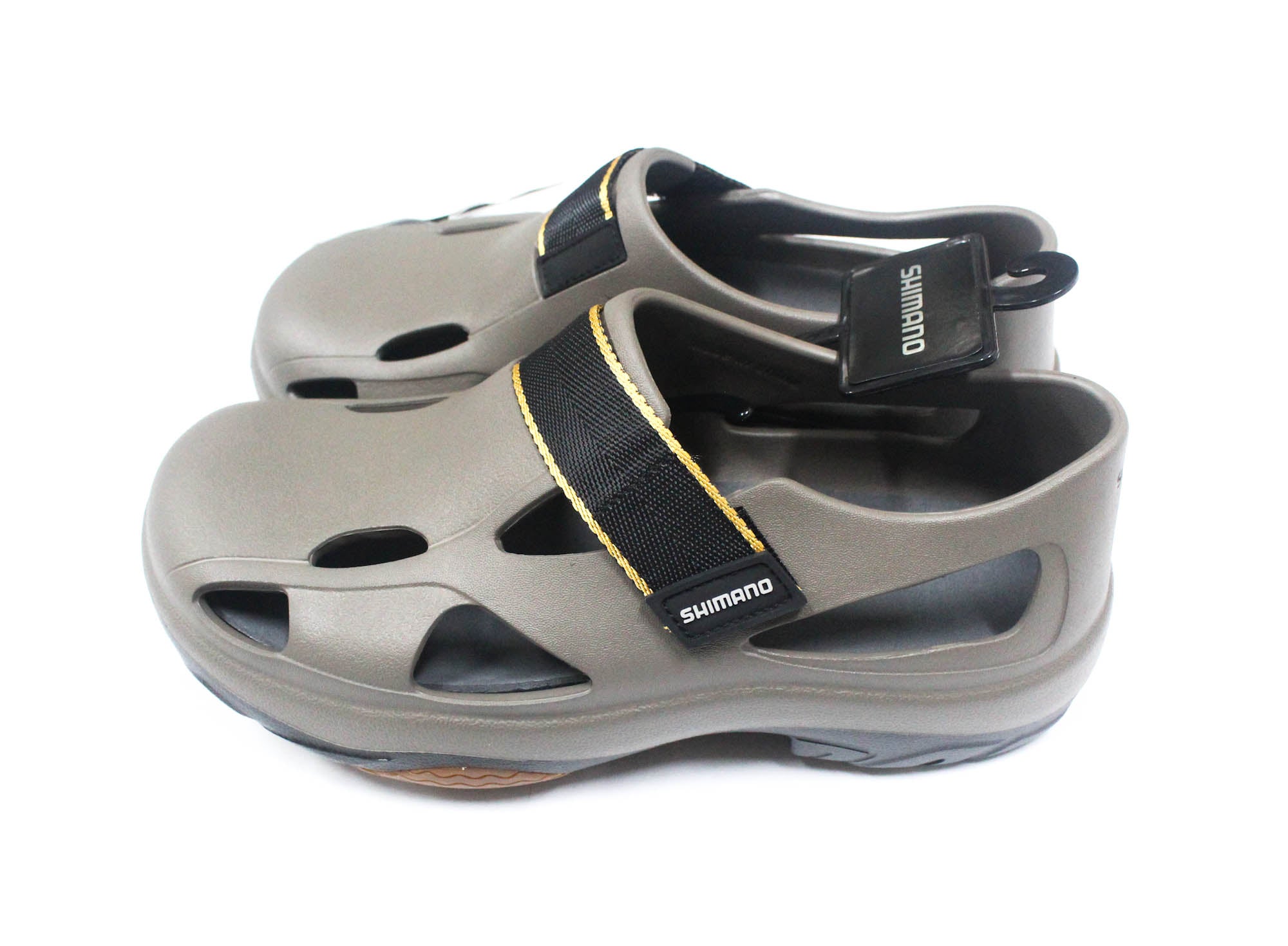 Shimano Evair Fishing Shoes FS-168 Khaki Blk Size EU 43 , US M9/W11 (1752)