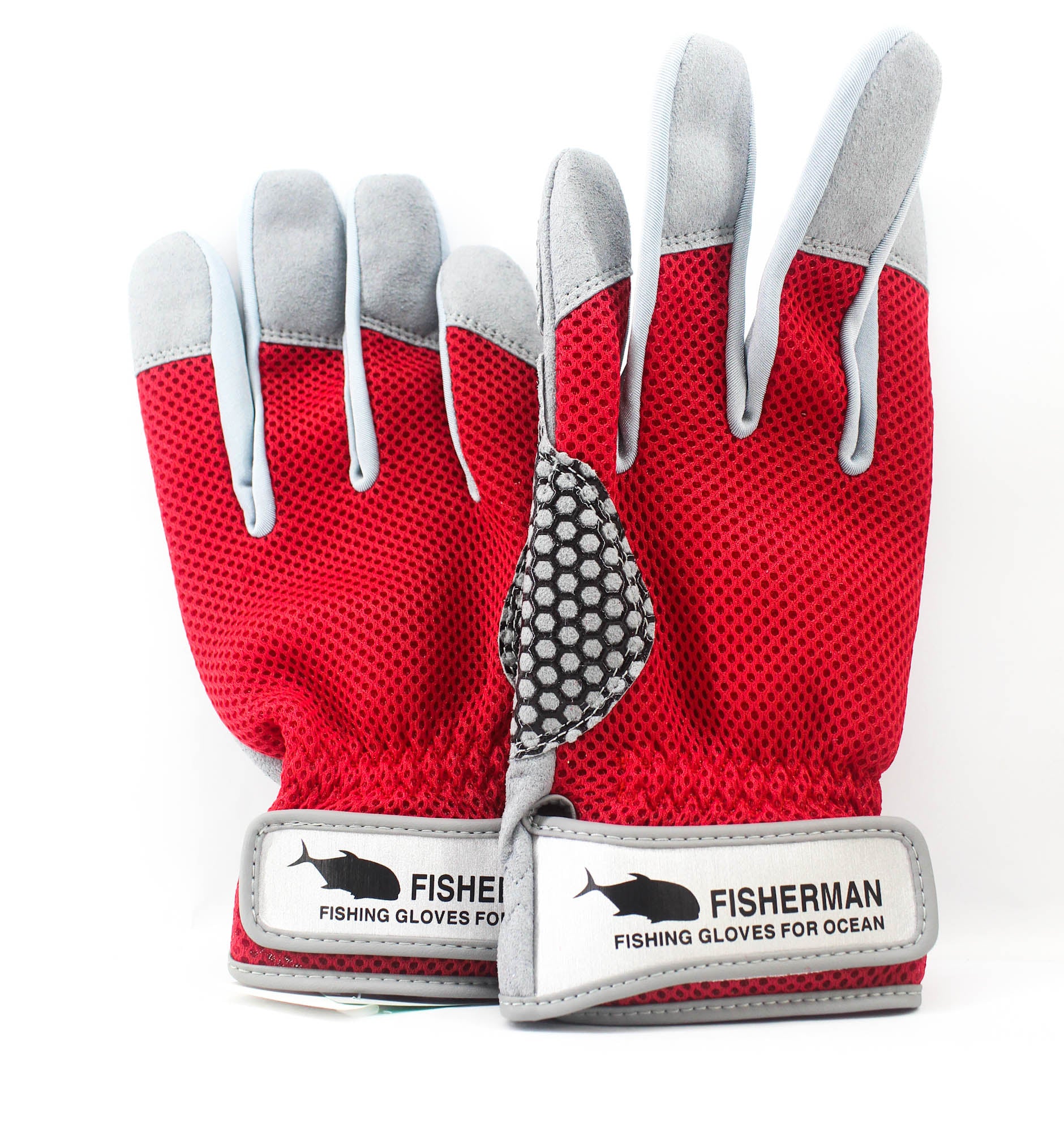 Fisherman Gloves High Grip Red Size XL (0337)