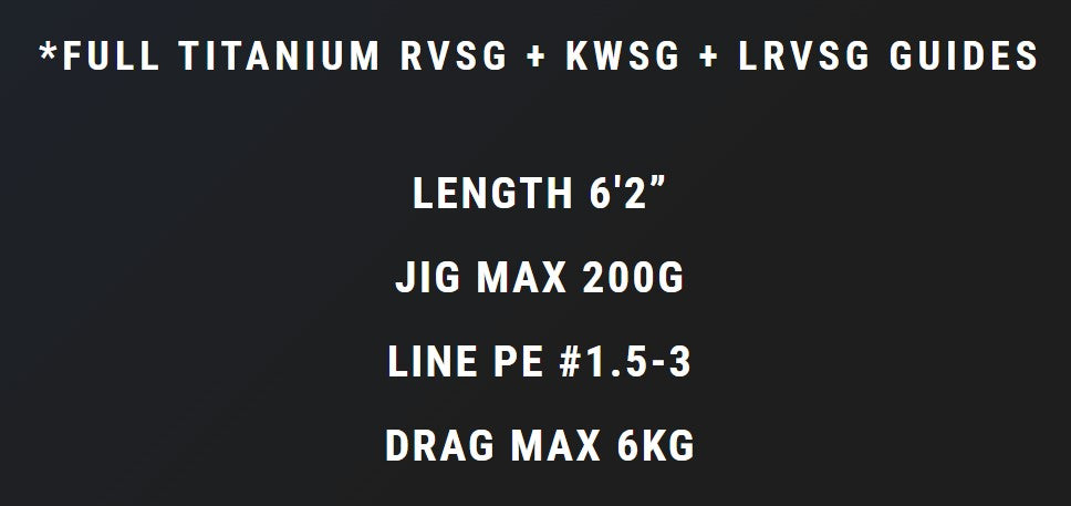 MC Works Rod Baitcast DE622LR/B STD P.E 1.5-3 Max 200 grams (4232)