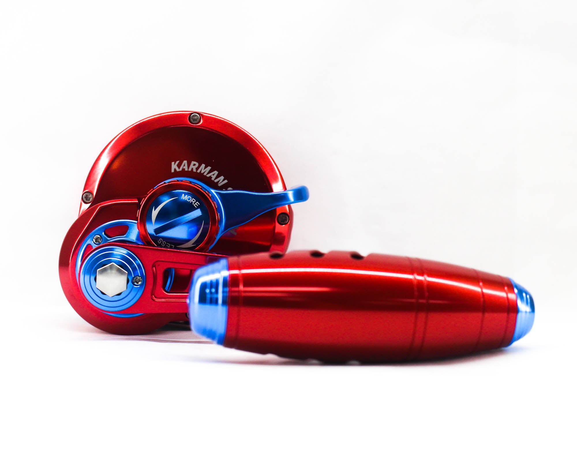 Maxel Reel Baitcast Rage Pro 70ML Red/Blue (0048)