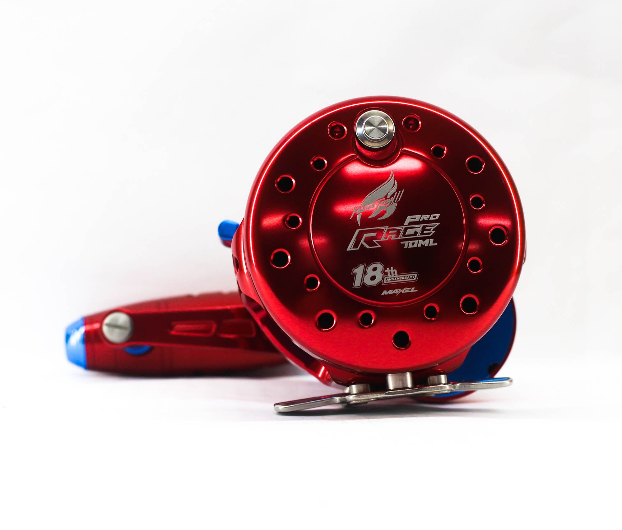 Maxel Reel Baitcast Rage Pro 70ML Red/Blue (0048)