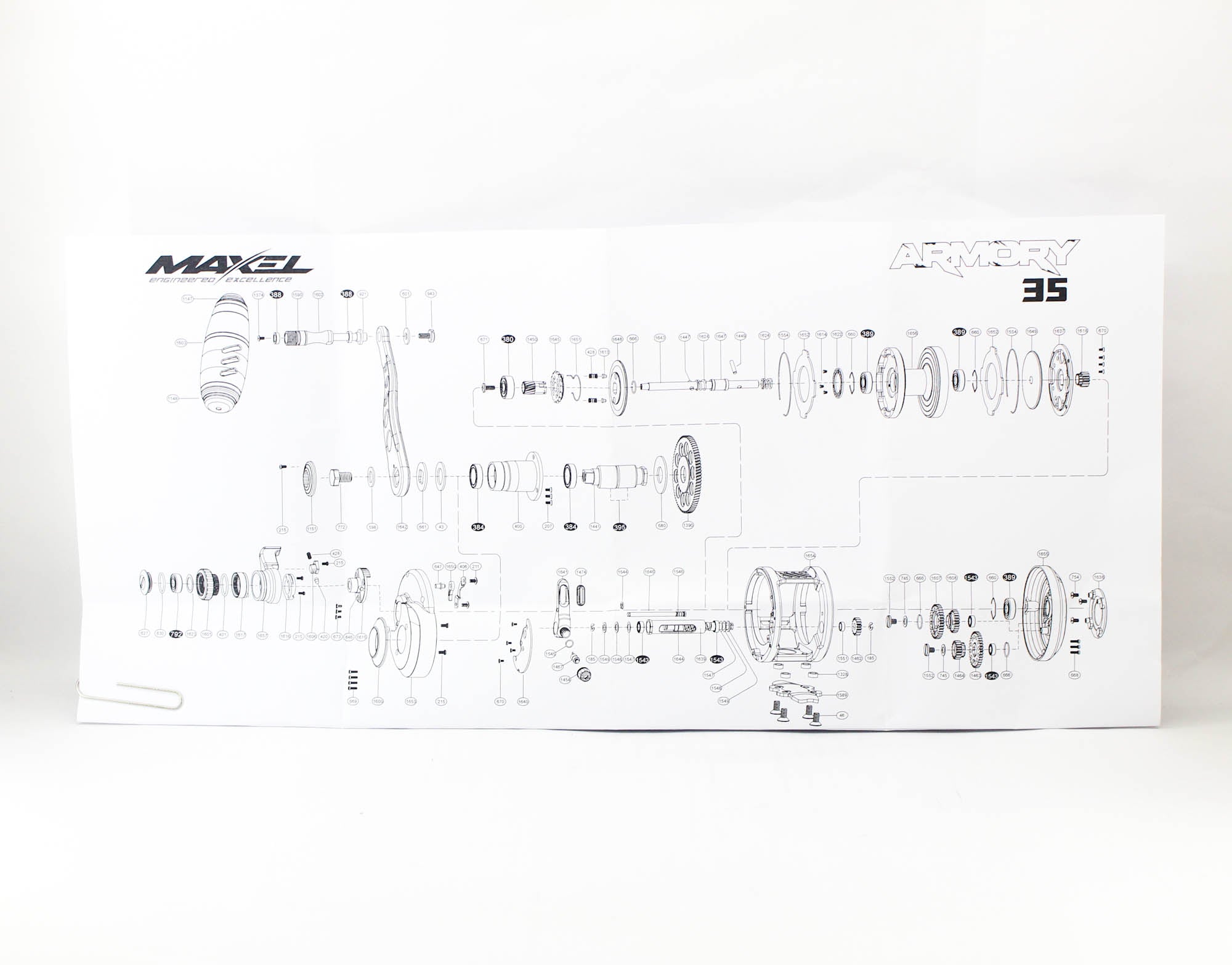 Maxel Reel Baitcast Armory 35 Black Edition (0052)