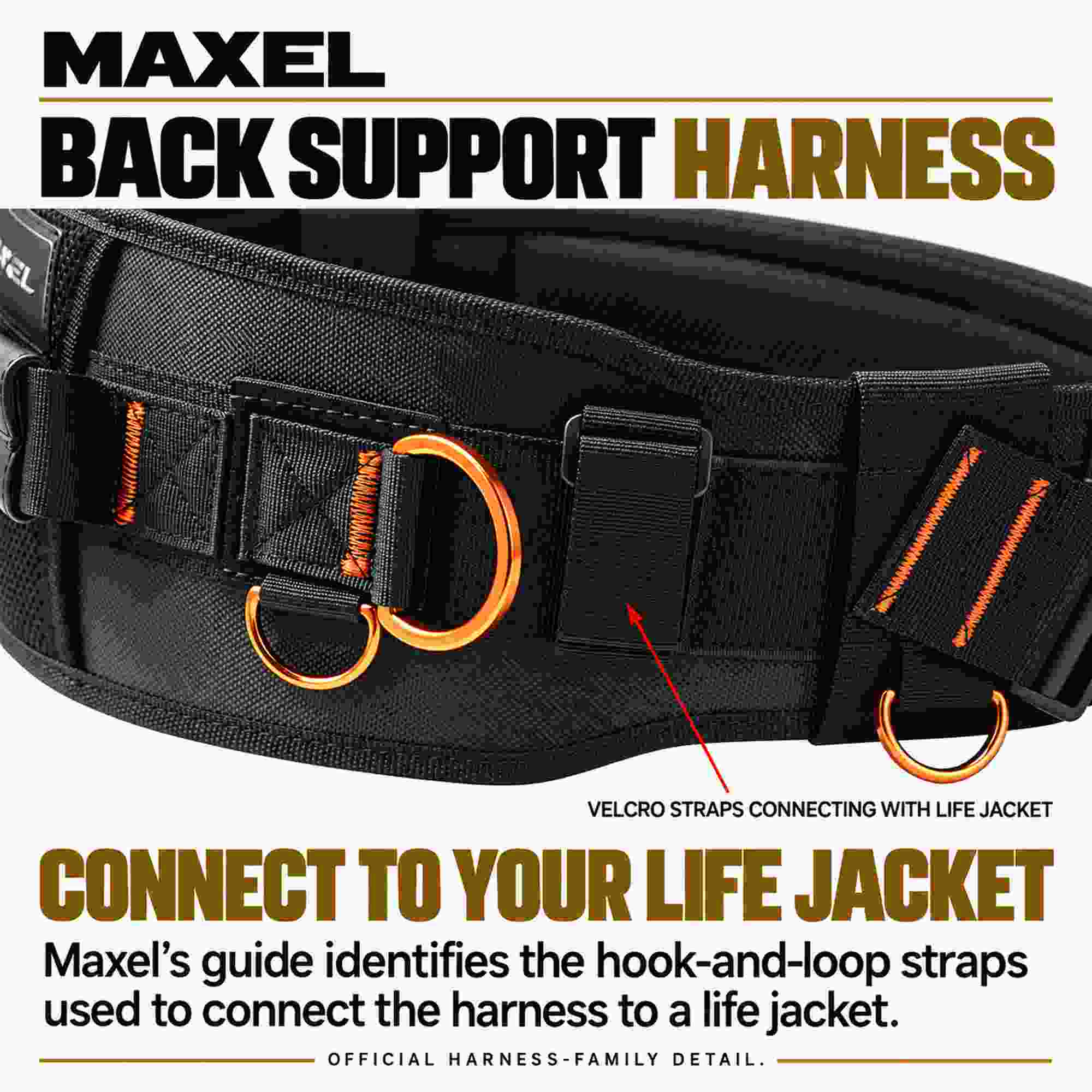 Maxel Back Support Harness 149cm Size XL (0078)