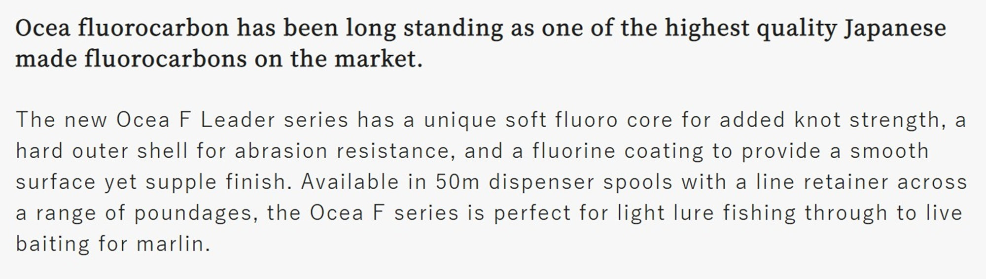 Shimano CL-74FU Ocea F EX Fluorocarbon Leader Line 50m 25lb (4921)