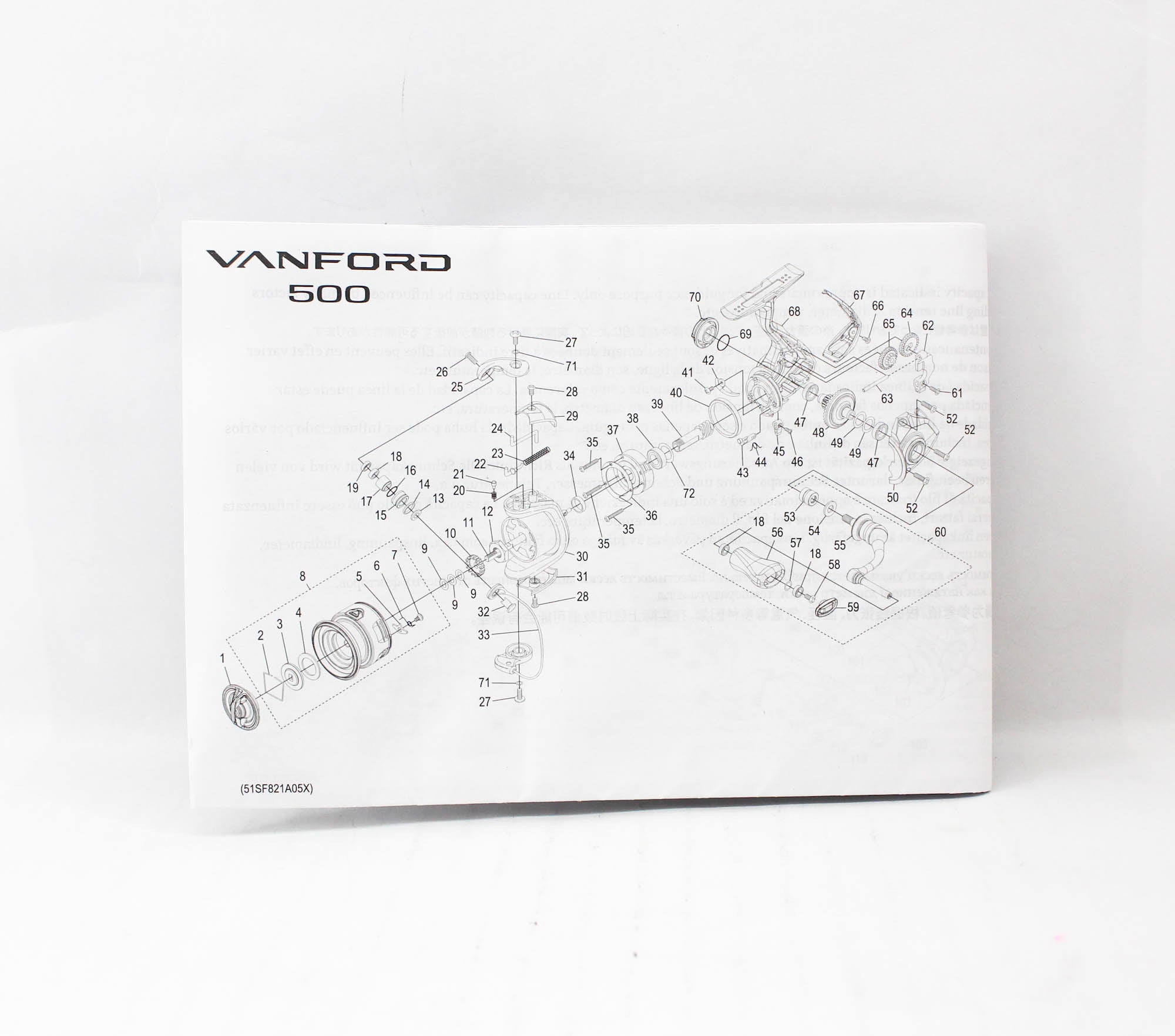 Shimano Reel Spinning Vanford 500 VF500A 2024 (9818)