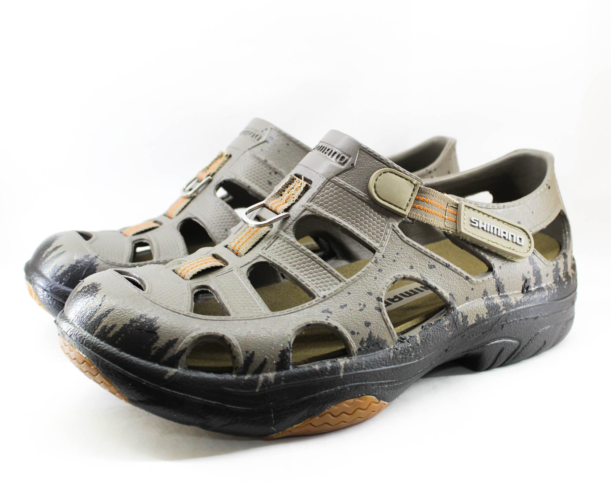 Shimano Evair Fishing Shoes Khaki Black Size EU 43 , US M9/W11 (2258)