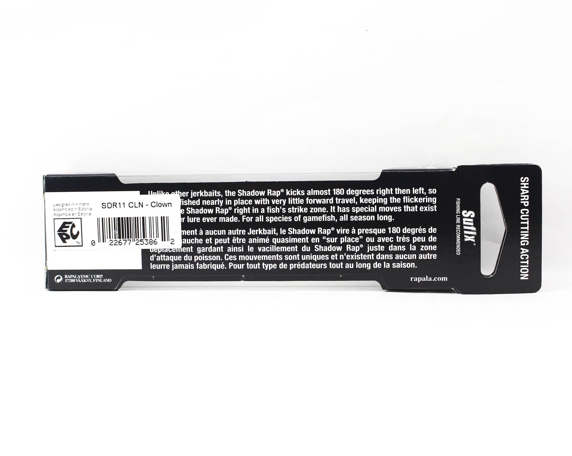 Rapala Shadow Rap Jerkbait Slow Sinking Lure SDR11/Clown (3862)