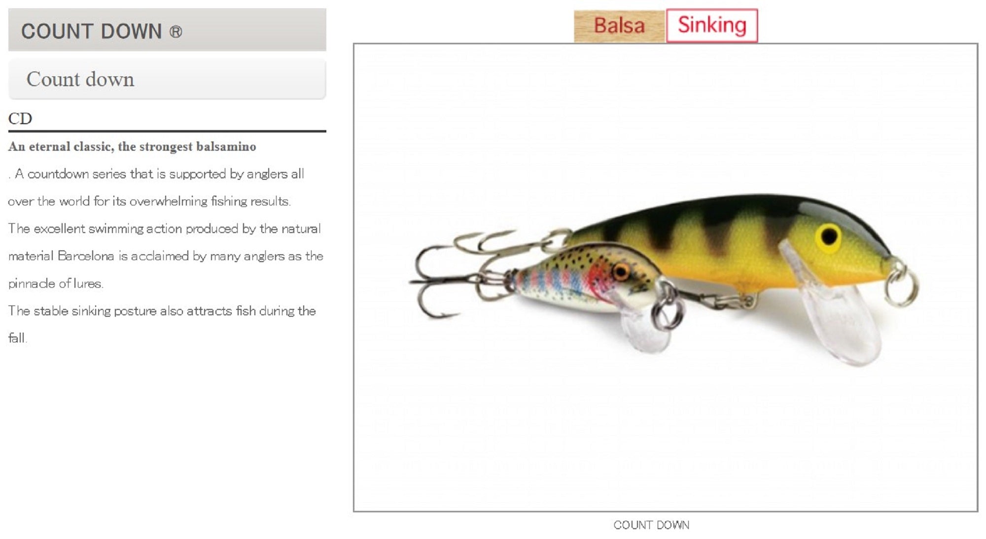 Rapala Countdown Sinking Lure CD05/GR (6780)