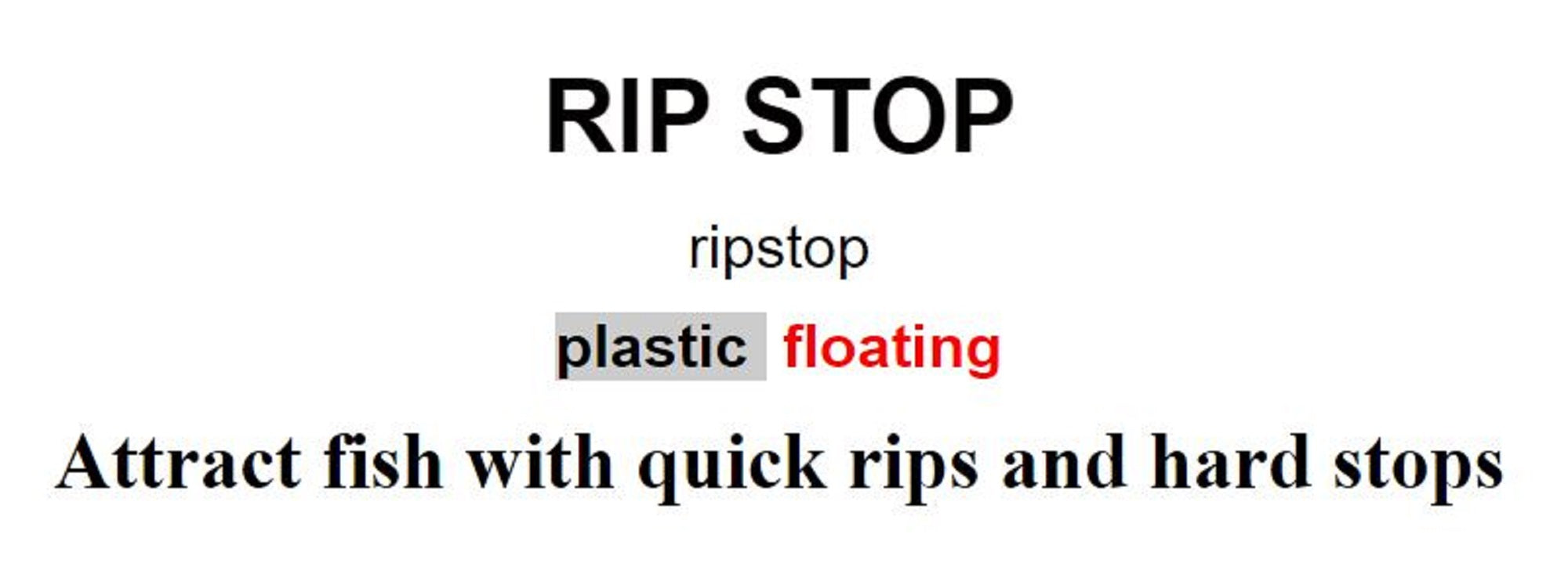 Rapala Ripstop Suspend Lure RPS09/ROL (4822)