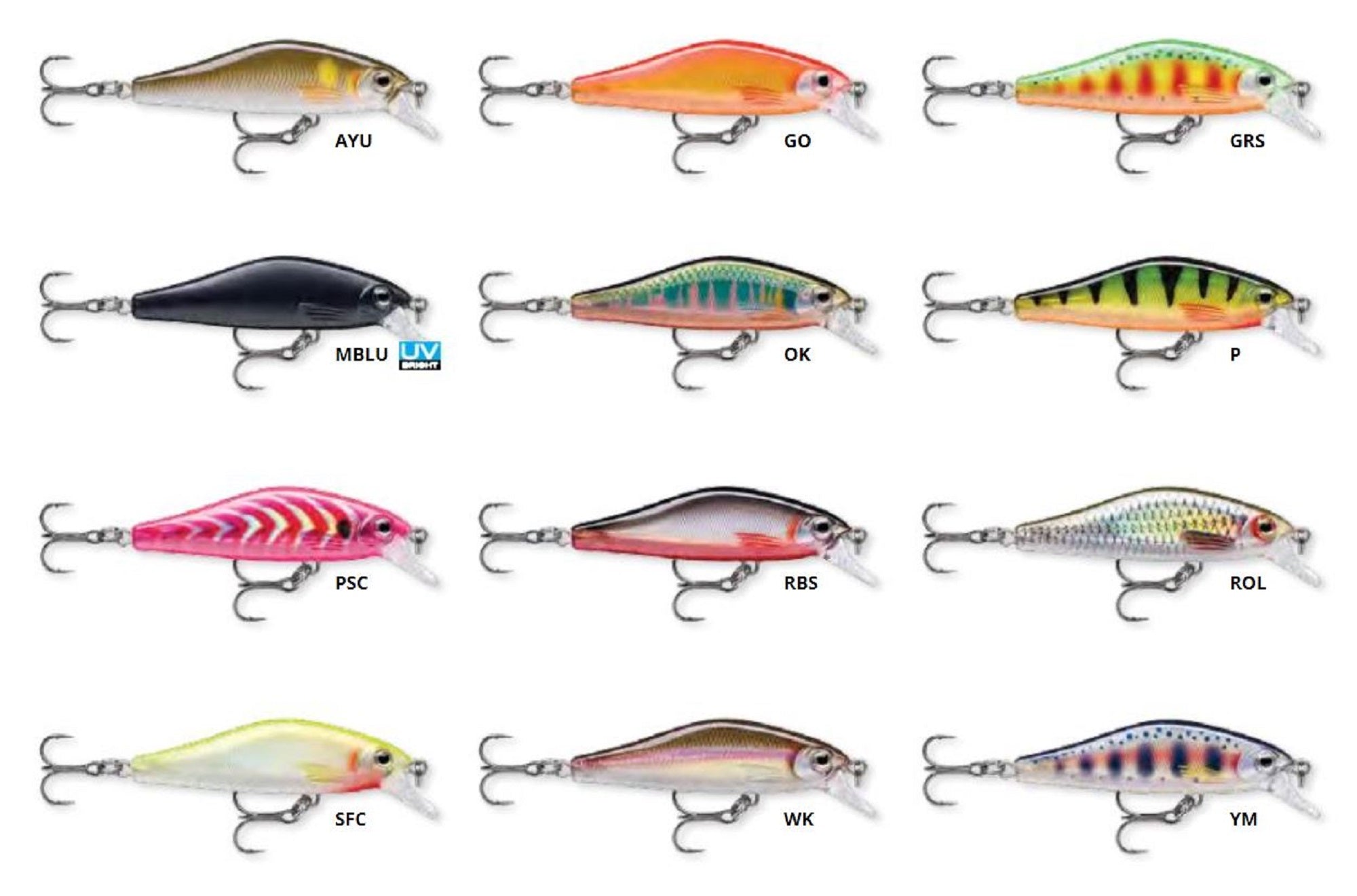 Rapala Shadow Rap Solid Shad 05 Sinking lure SDRSS05/AYU (1554)