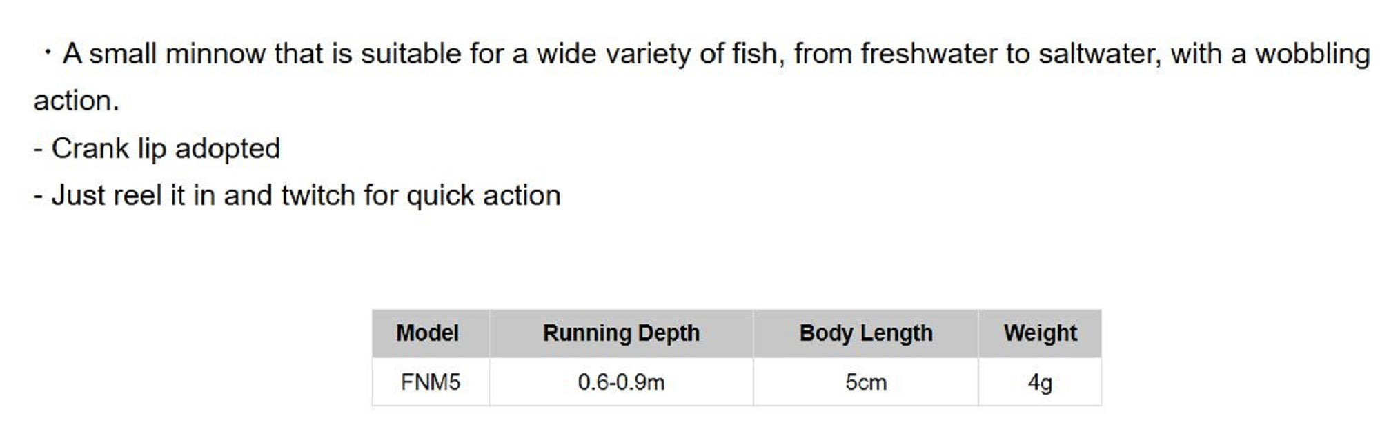 Rapala Light Minnow Slow Sinking Lure FNM05/GGIU (8582)