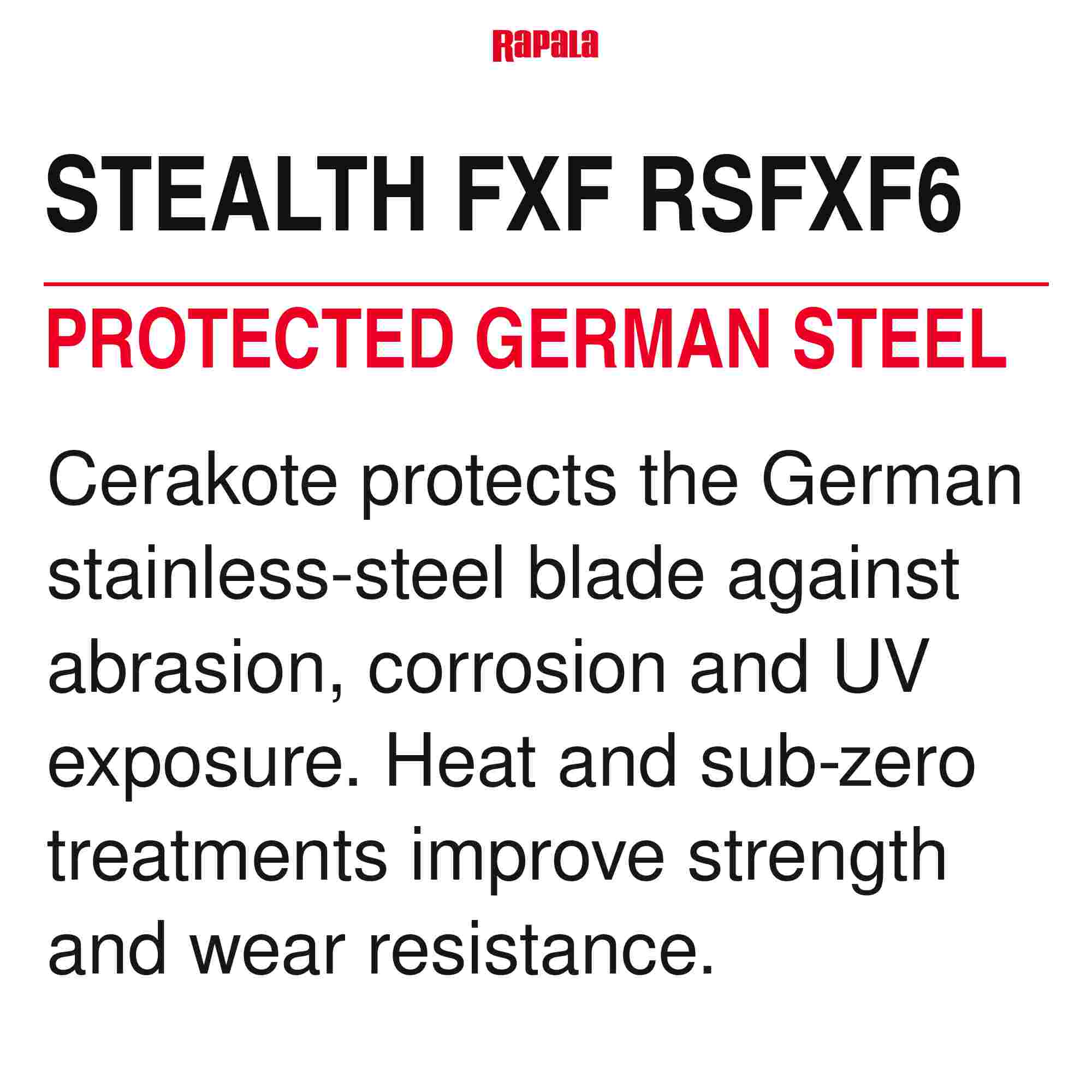 Rapala Stealth Fillet Knife Medium Flex 6 Inch RSFXF6 (8963)