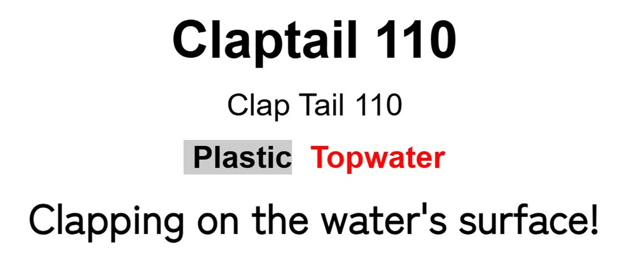 Rapala Claptail Floating Lure CT110/TG (4239)
