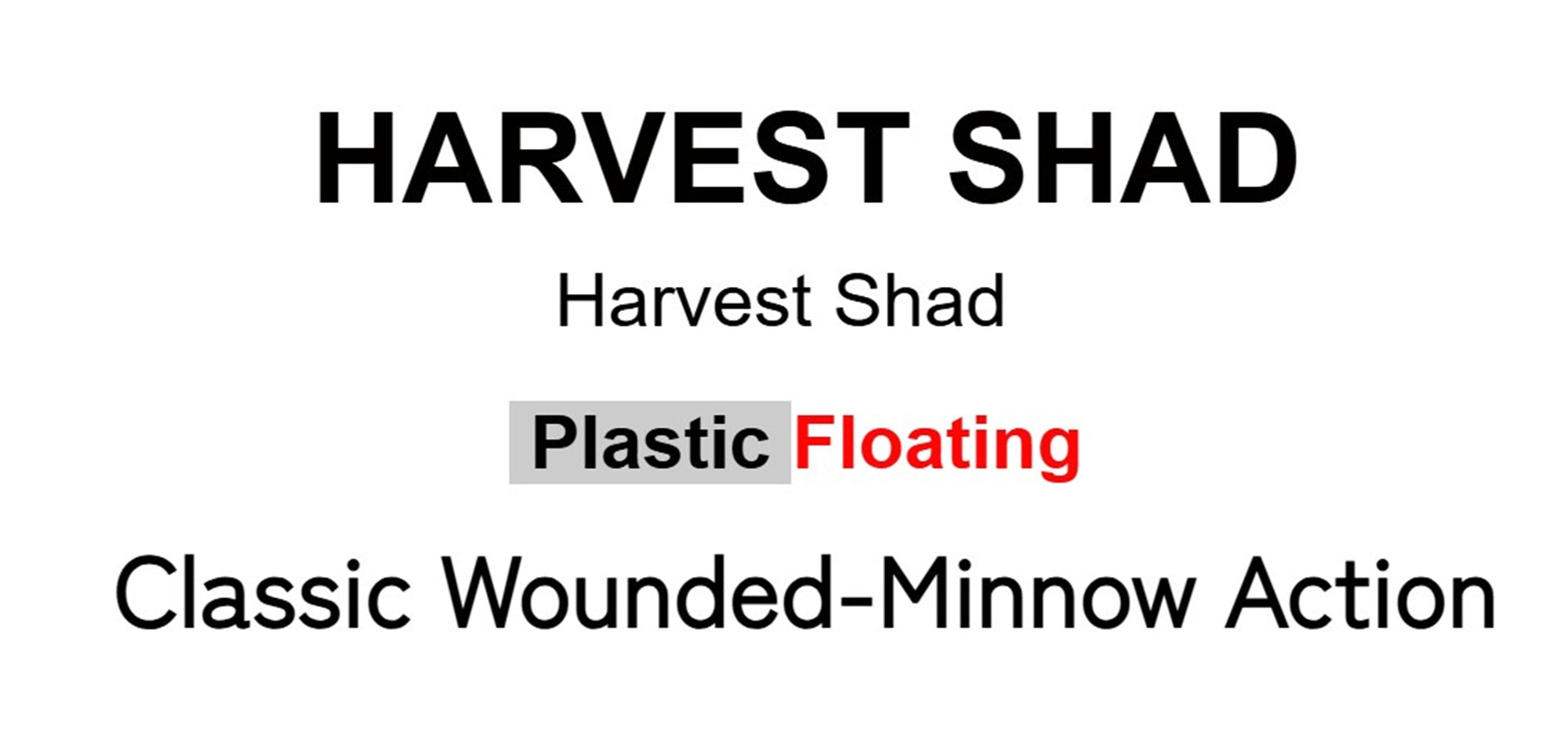 Rapala Harvest Shad Floating Lure HVSD07/S (5137)