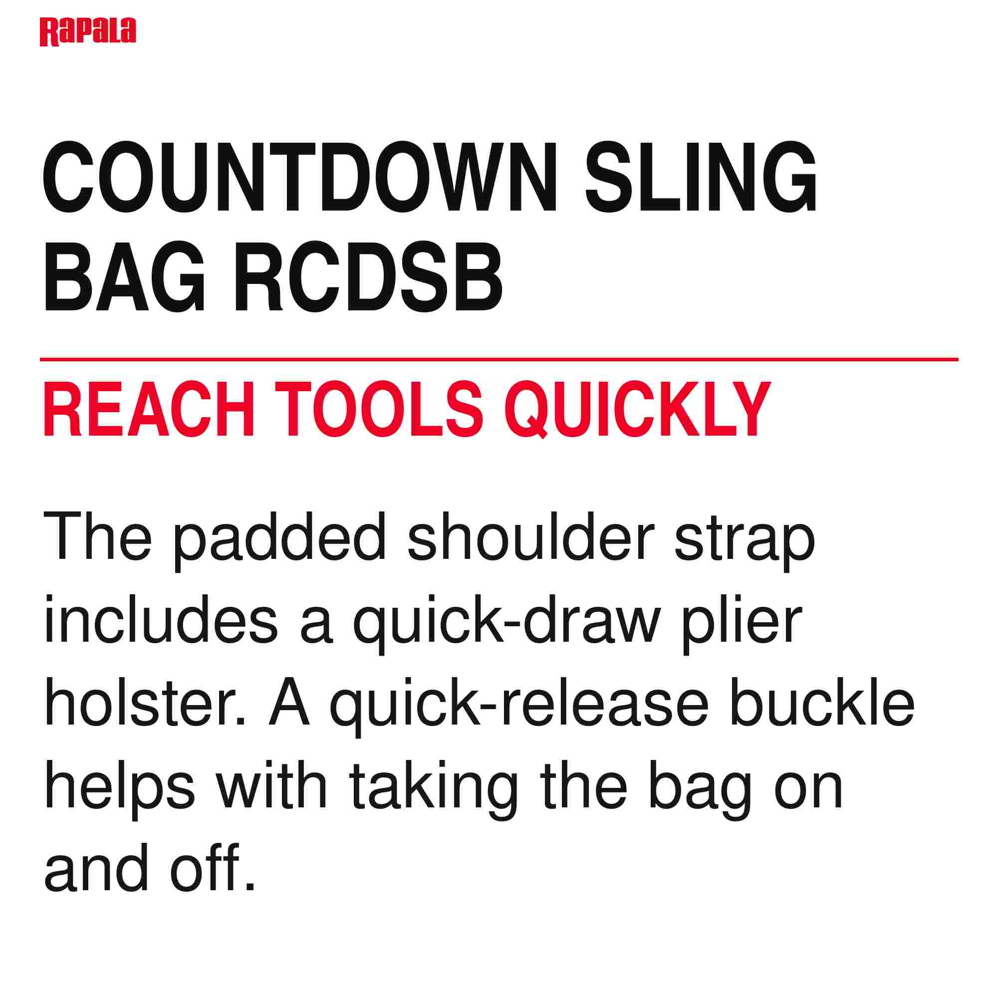 Rapala Bag Countdown Sling Bag RCDSB (9227)