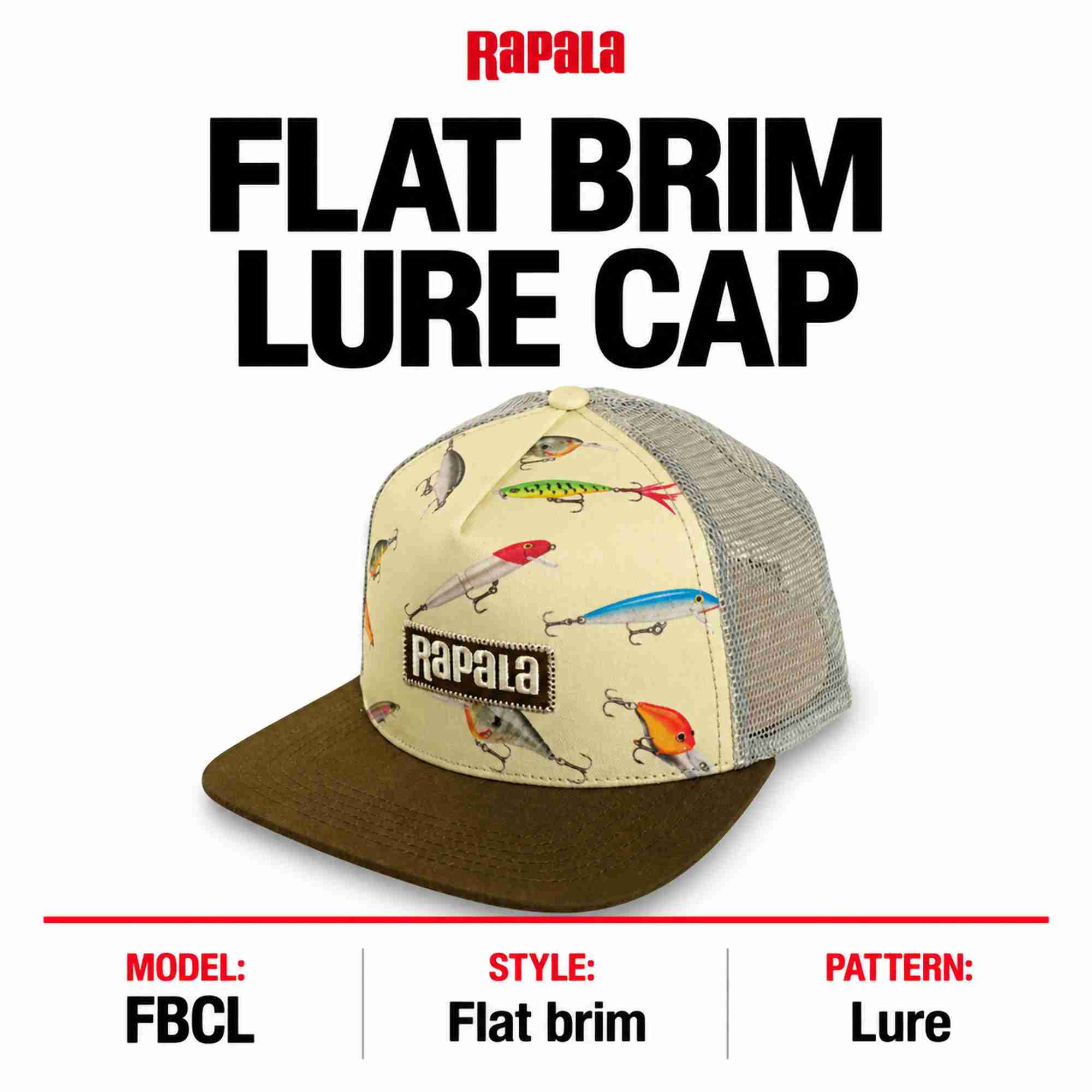 Rapala Cap Flat Brim Lure FBCL (4931)