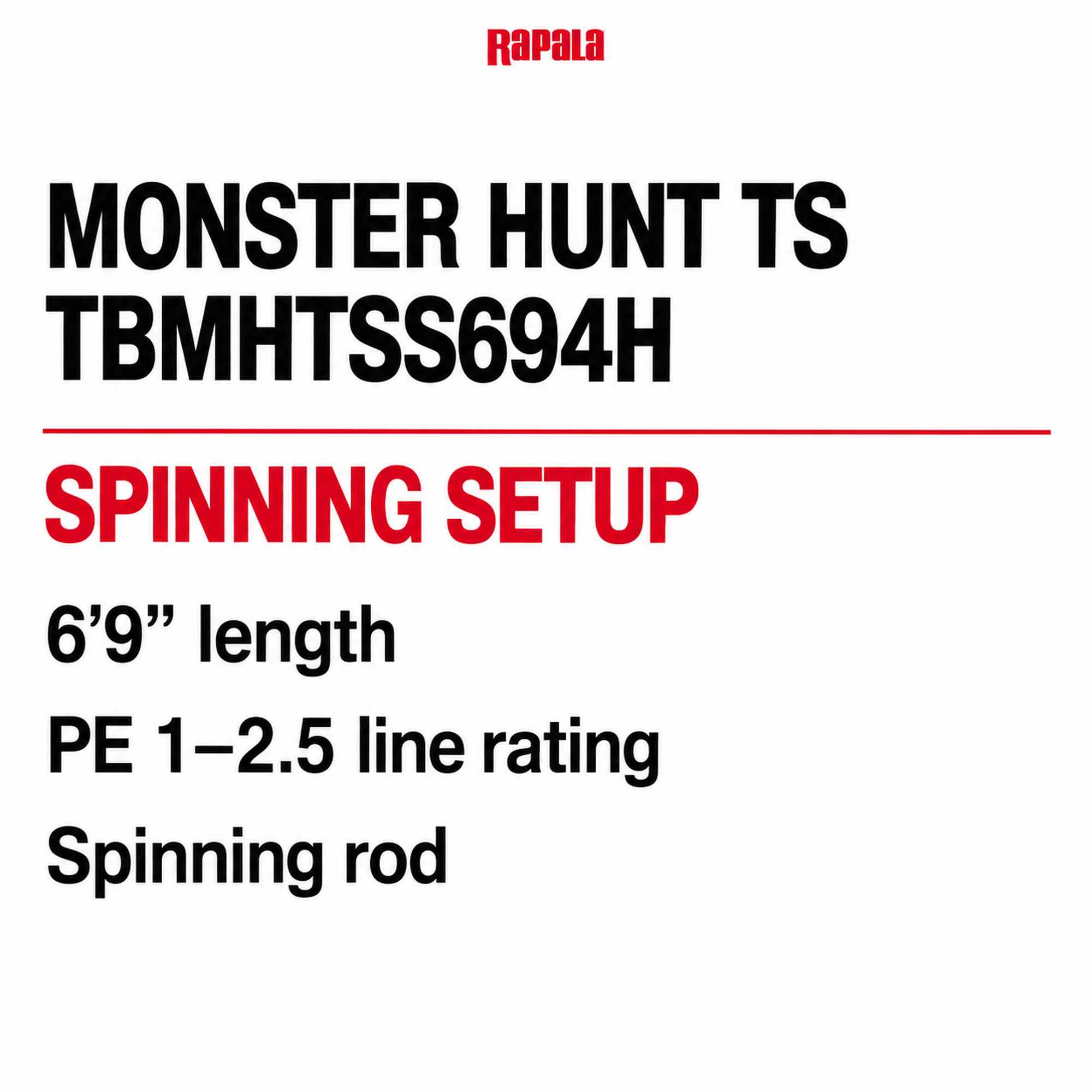 Rapala Rod Spinning Trail Blazer Monster Hunt TS TBMHTSS694H (0846)