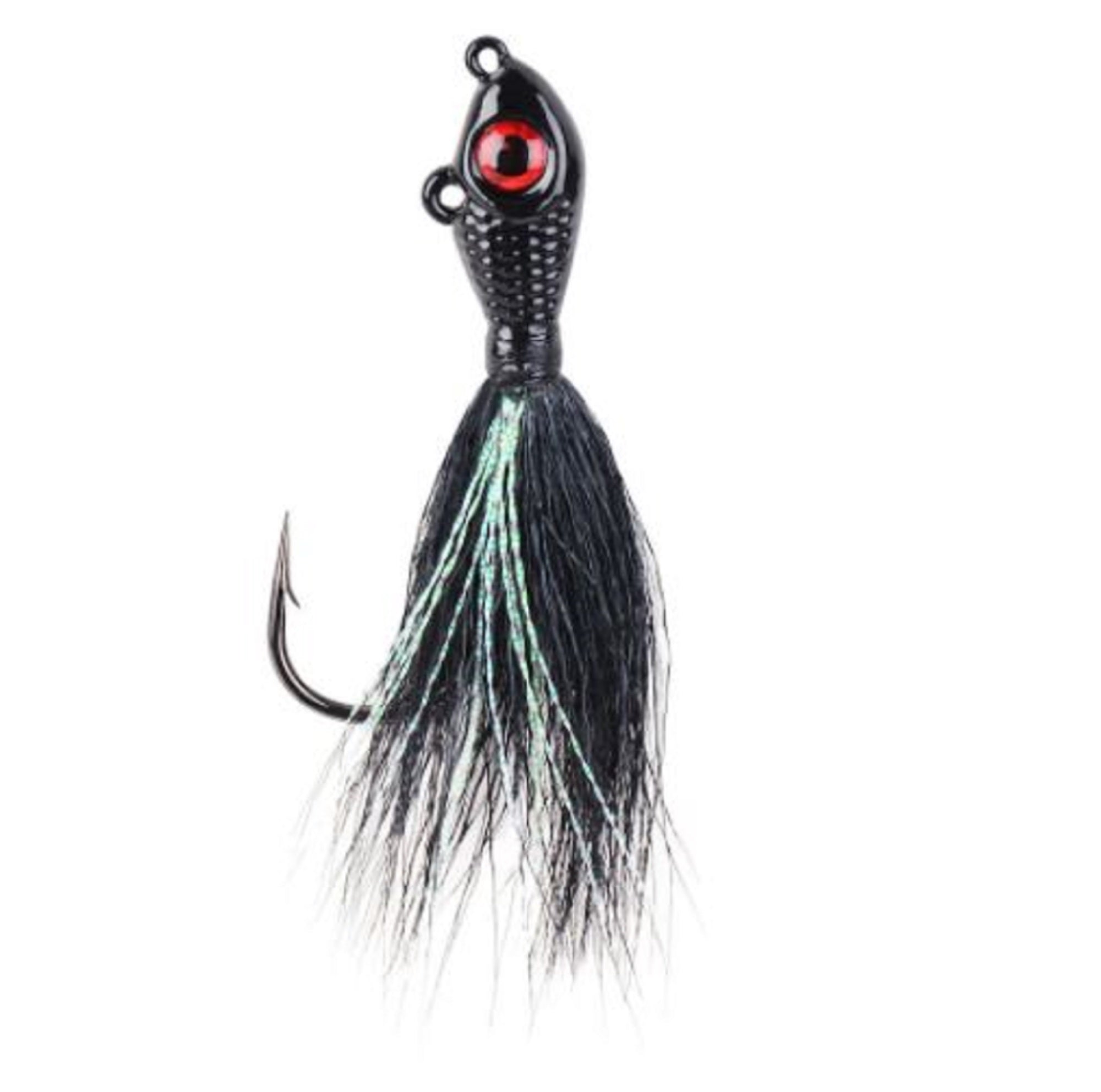 Sale Mustad BEB-3/4-BK Bucktail Big Eye 3/4 Oz Black (0853)