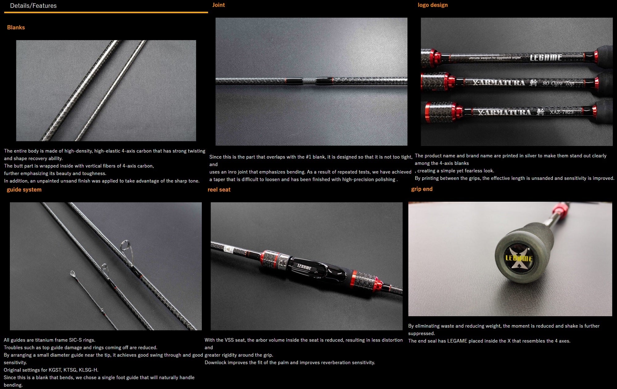 Le Game Rod Spinning X-Armatura XAZ-611TZ Eging Ogre Top (8806)