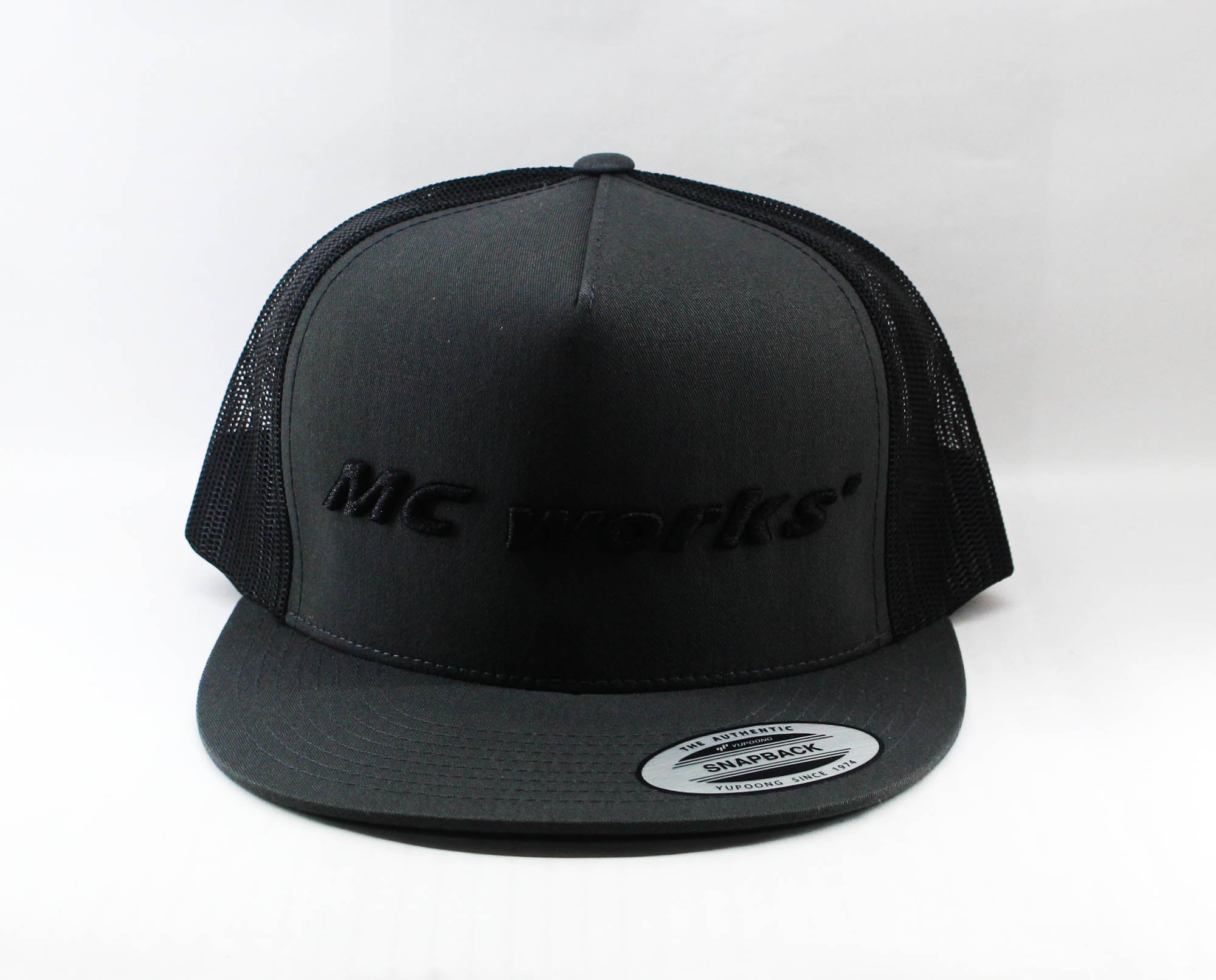 MC Works Cap Half Mesh Flat Visor Grey (1078)