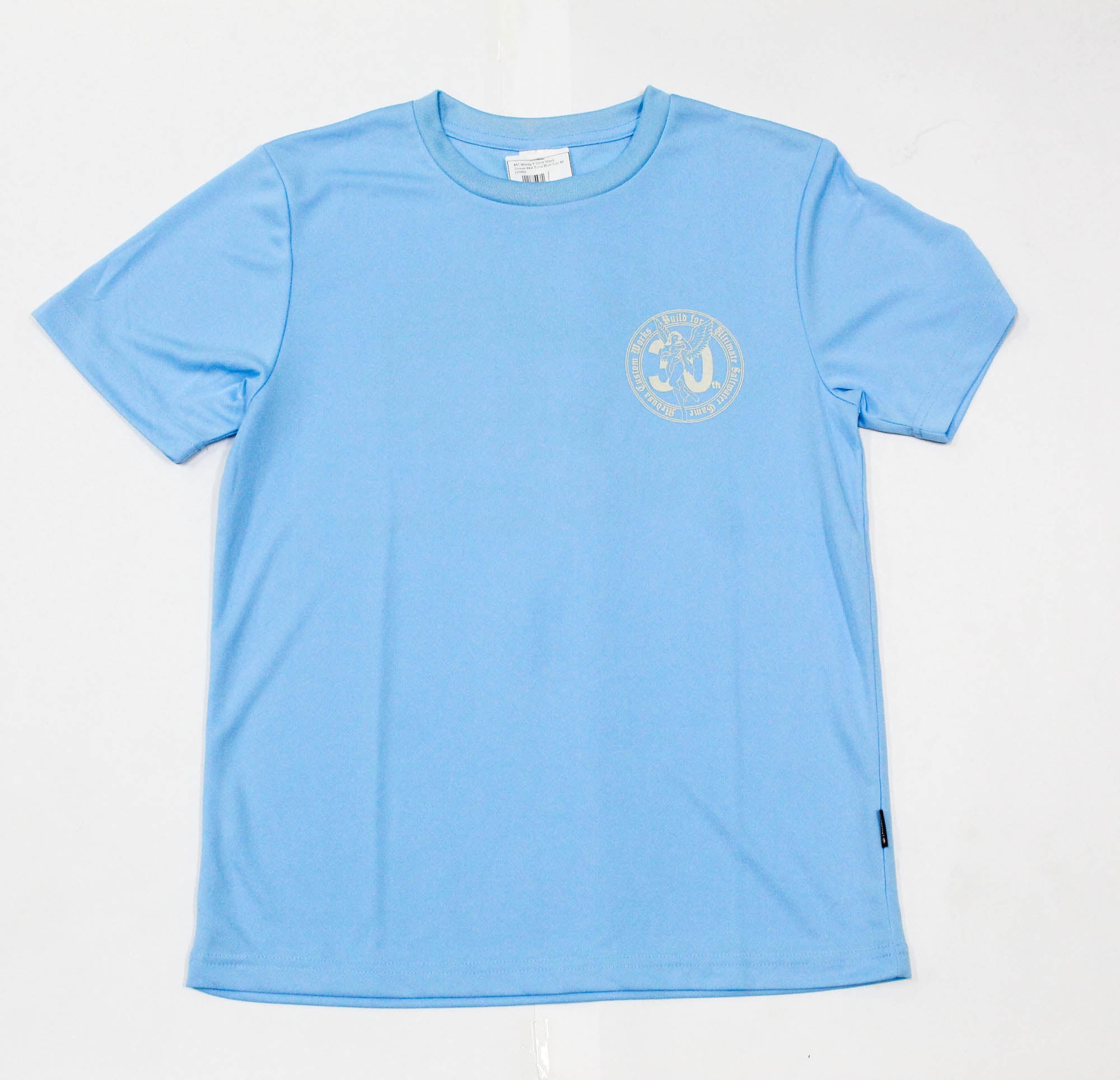 MC Works T Shirt Short Sleeve Hot Tuna Blue Size M (1080)