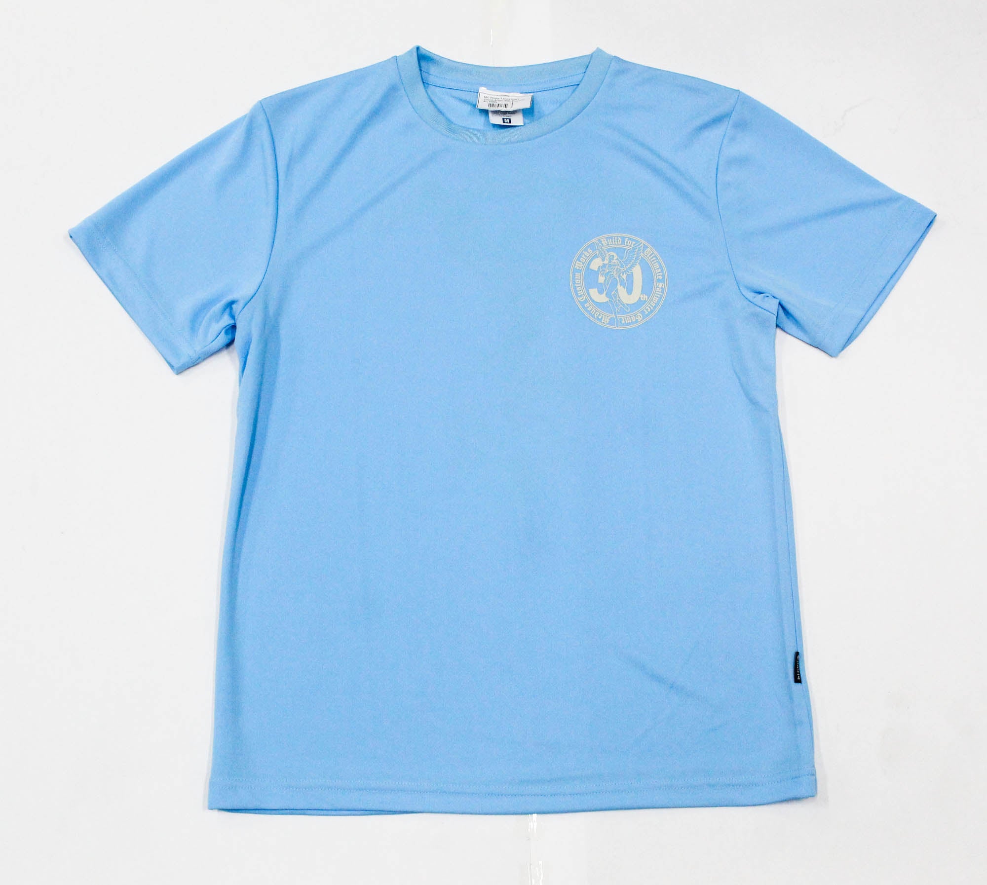 MC Works T Shirt Short Sleeve Angel 30th Blue Size M (1088)
