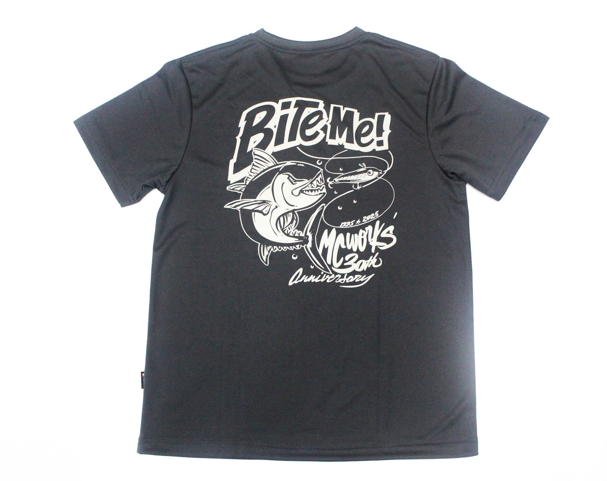 MC Works T Shirt Short Sleeve Bite Me Grey Size M (1095)