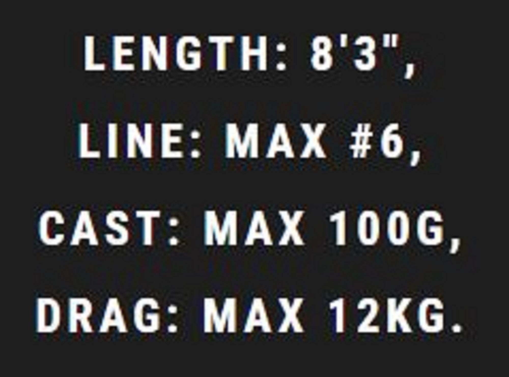 MC Works Rod Spinning GR834STR SP Max P.E 6 Max 100 grams (1151)