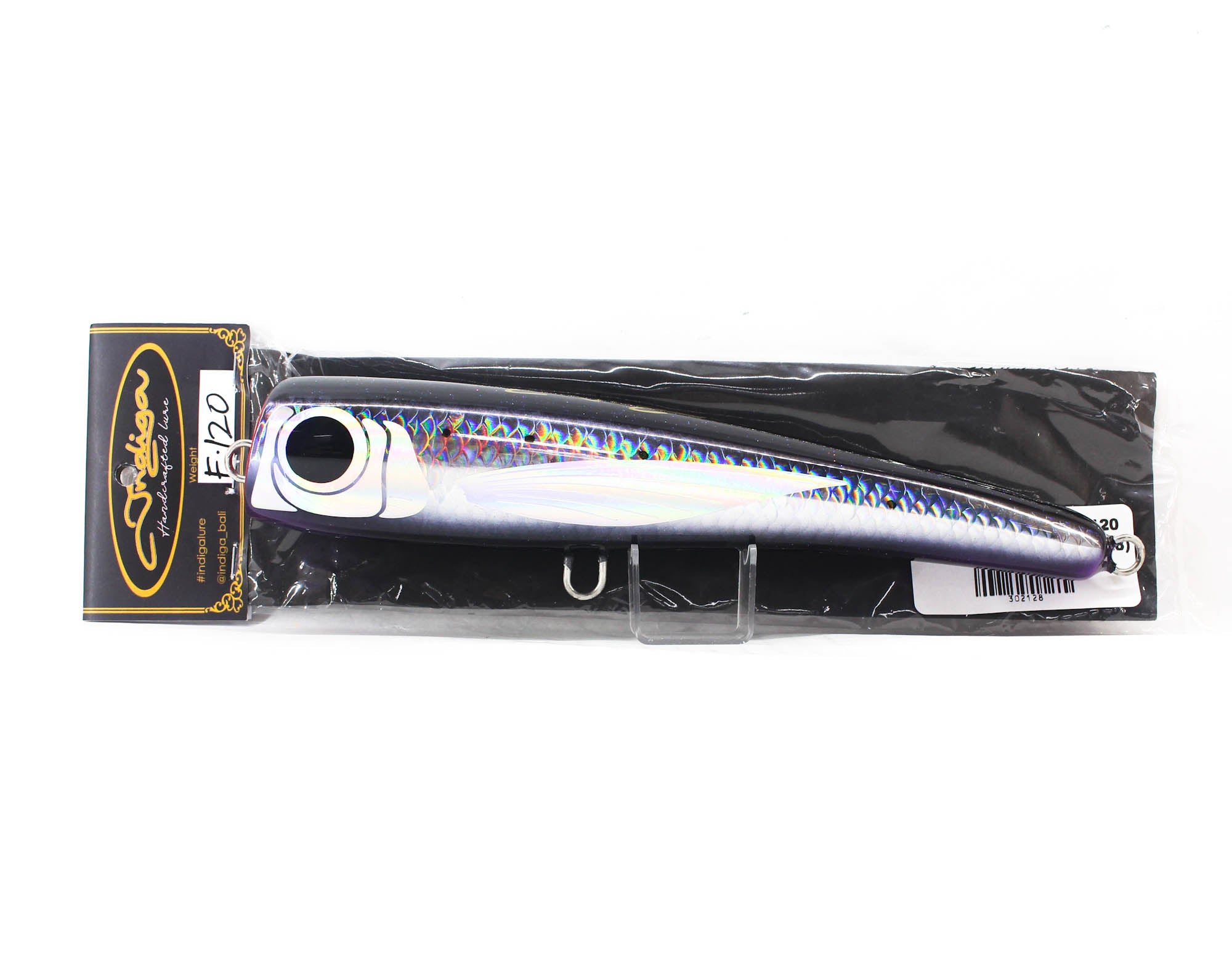 Indiga Diving Popper 120 grams Black Glitter (2128)