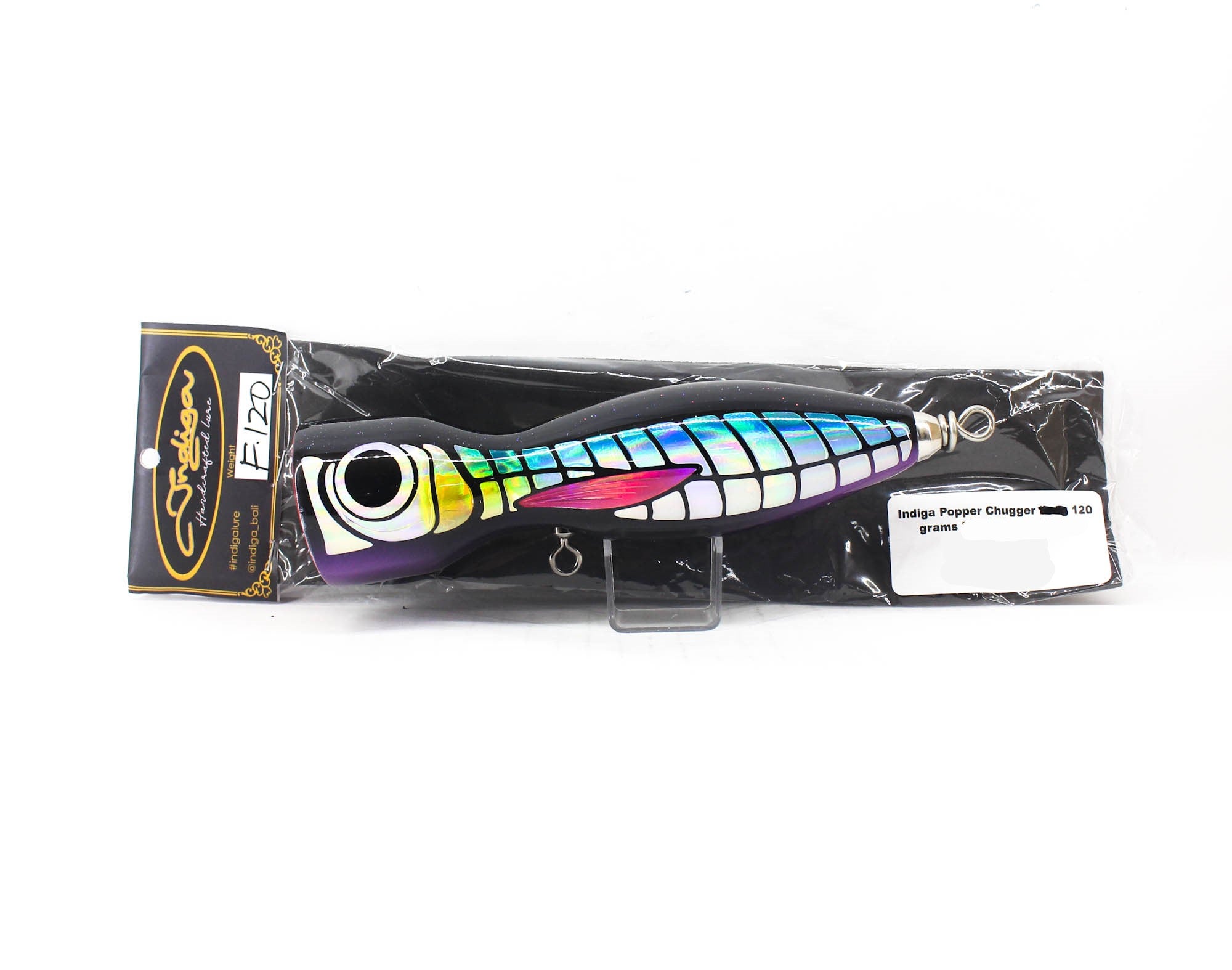Indiga Popper Chugger Long 120 grams Black Rainbow (2139)