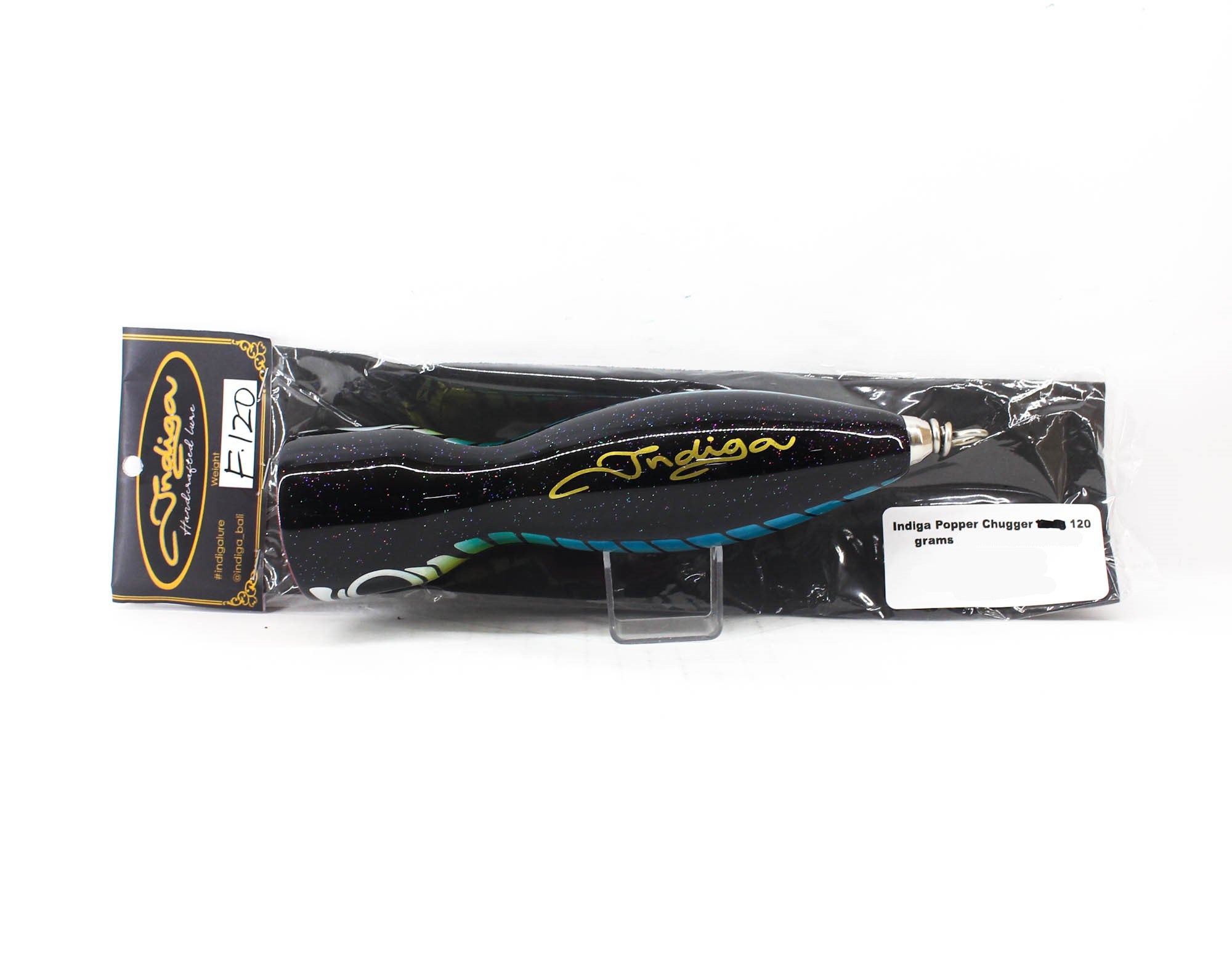 Indiga Popper Chugger Long 120 grams Black Rainbow (2139)
