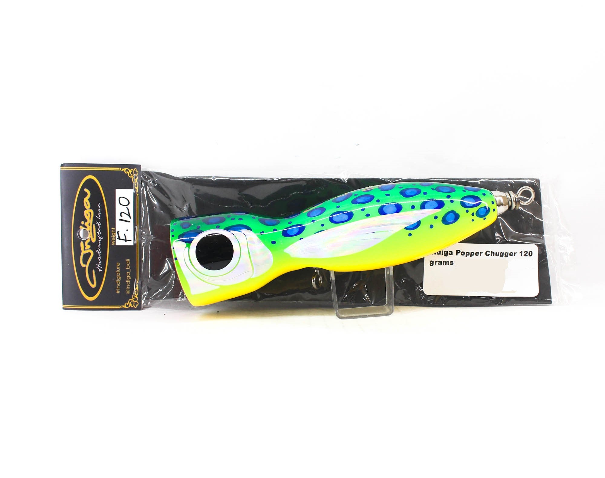 Indiga Popper Chugger 120 grams Green Sunu (2142)