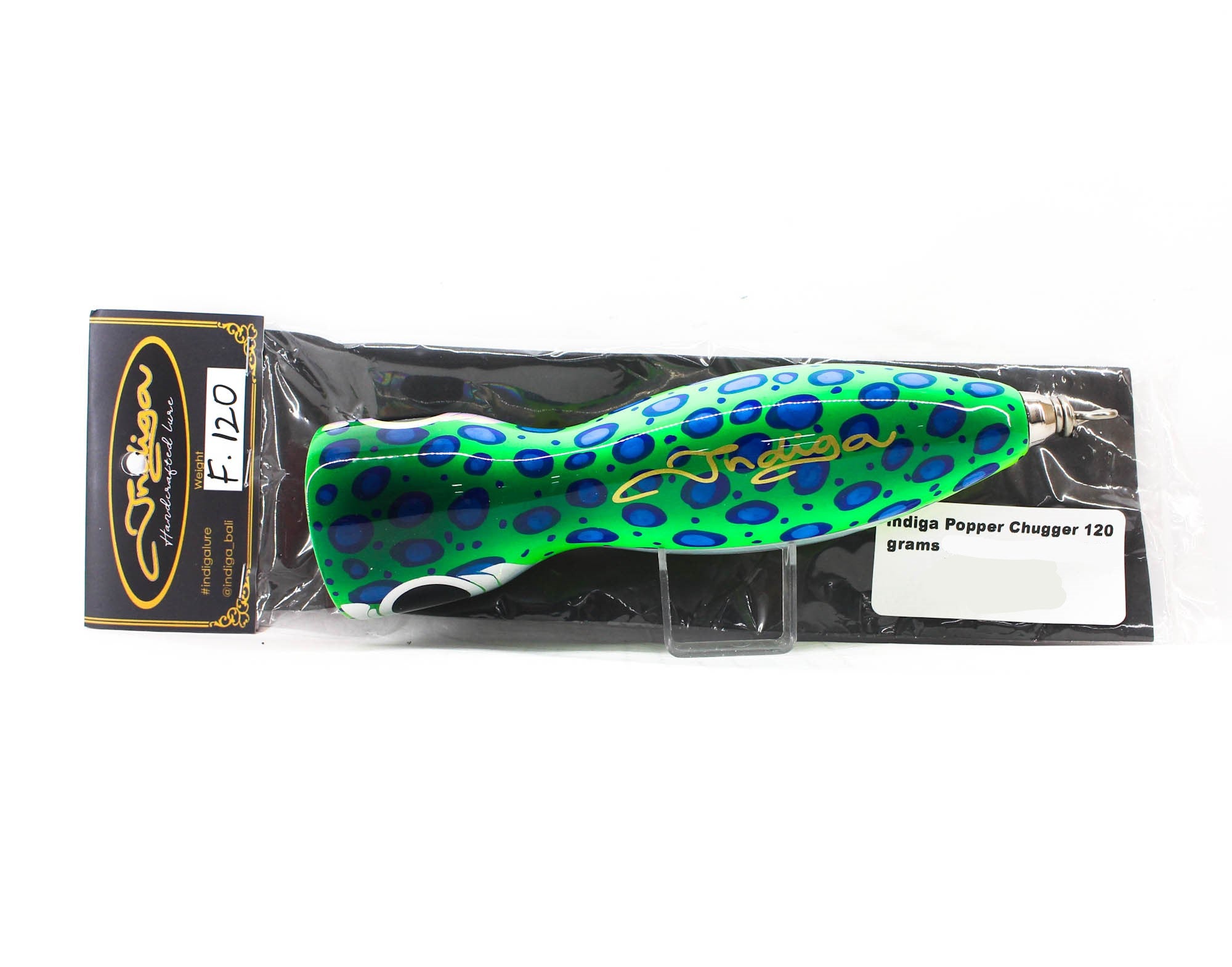 Indiga Popper Chugger 120 grams Green Sunu (2142)