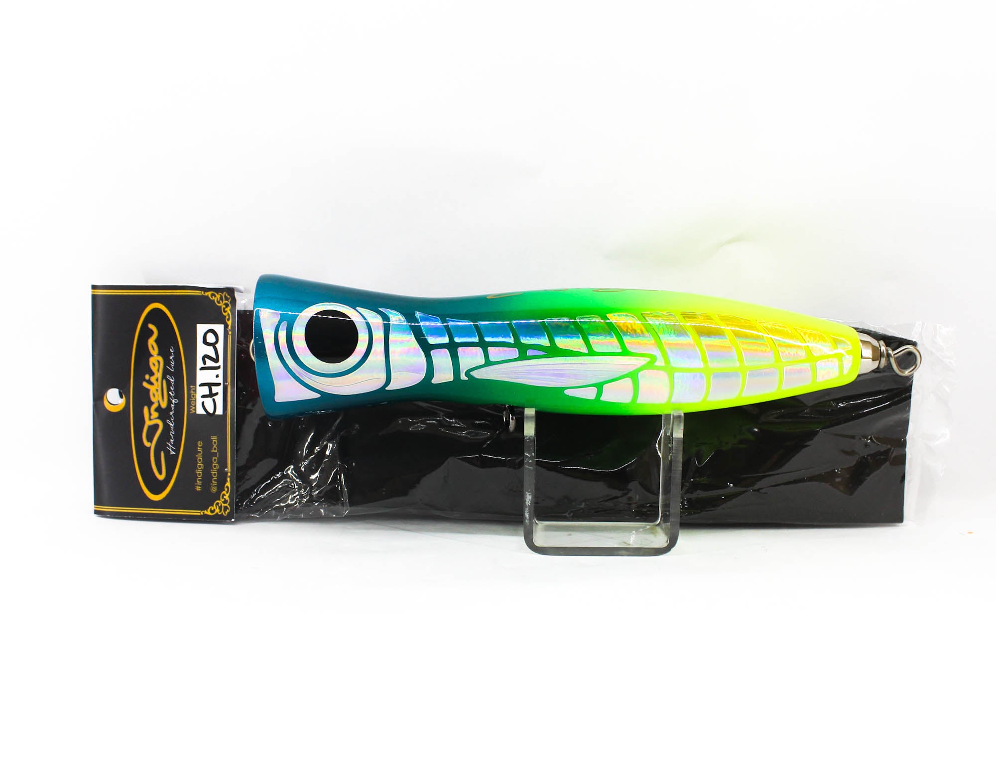Indiga Popper Chugger Long 120 grams Blue Fusilier (2183)