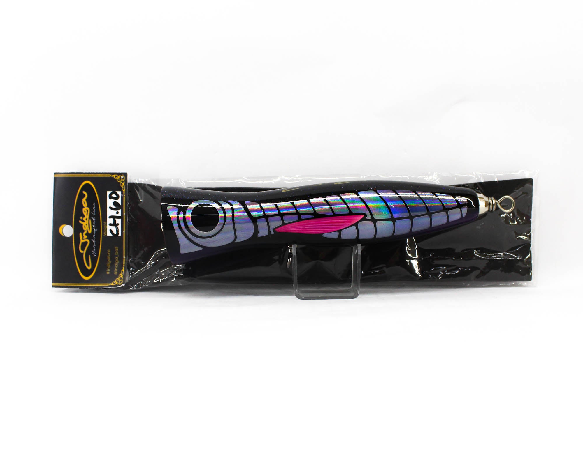 Indiga Popper Chugger Long 60 grams Black Red Wing (2196)