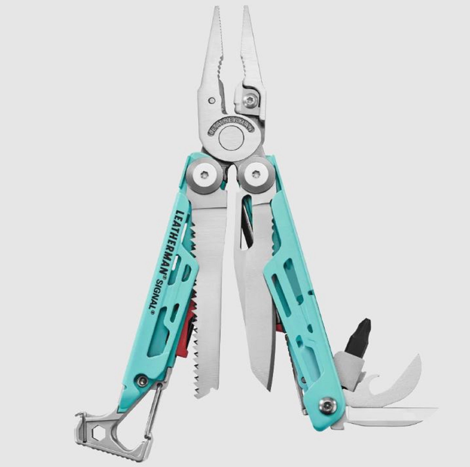 Leatherman YL833187 Signal Multi Tool 19 Functions Sheath Aqua Silv (0339)