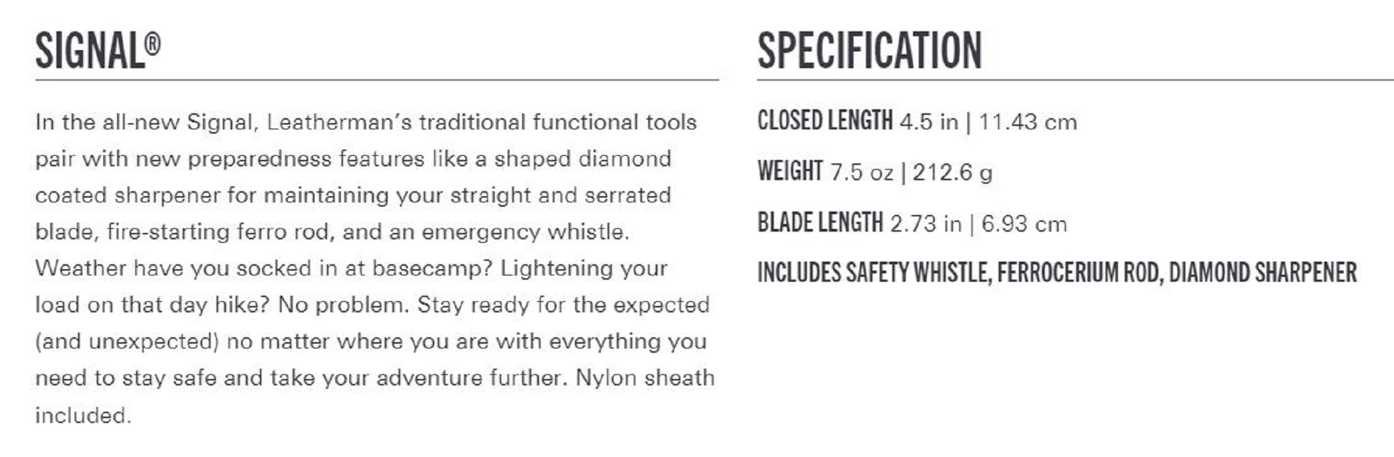 Leatherman YL833187 Signal Multi Tool 19 Functions Sheath Aqua Silv (0339)