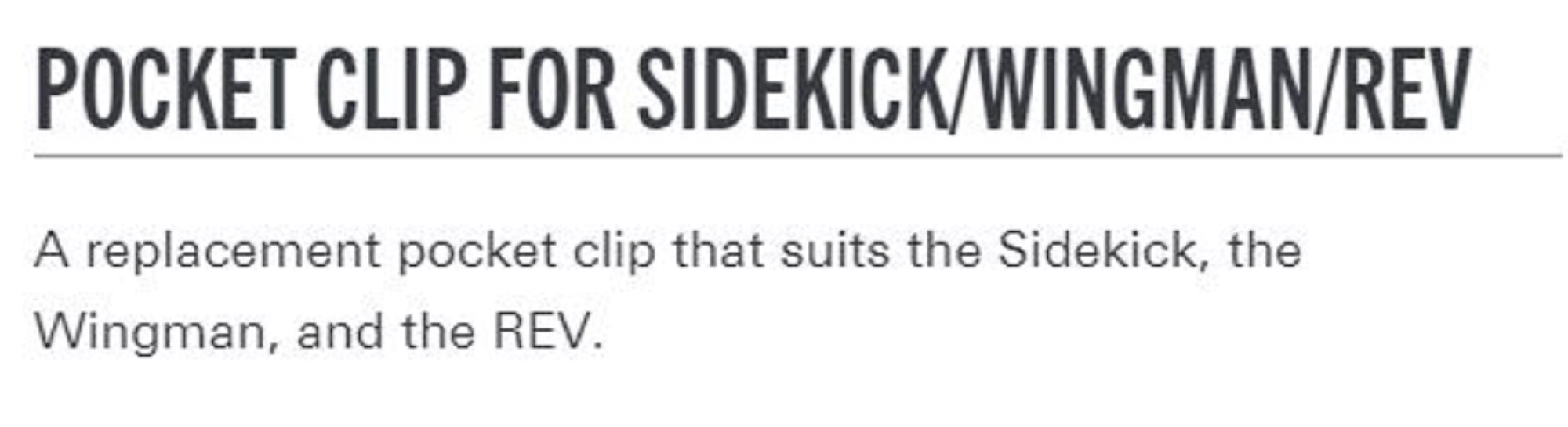 Leatherman YLA930379 Pocket Clip for Sidekick,Wingman,Rev Stainless (3374)