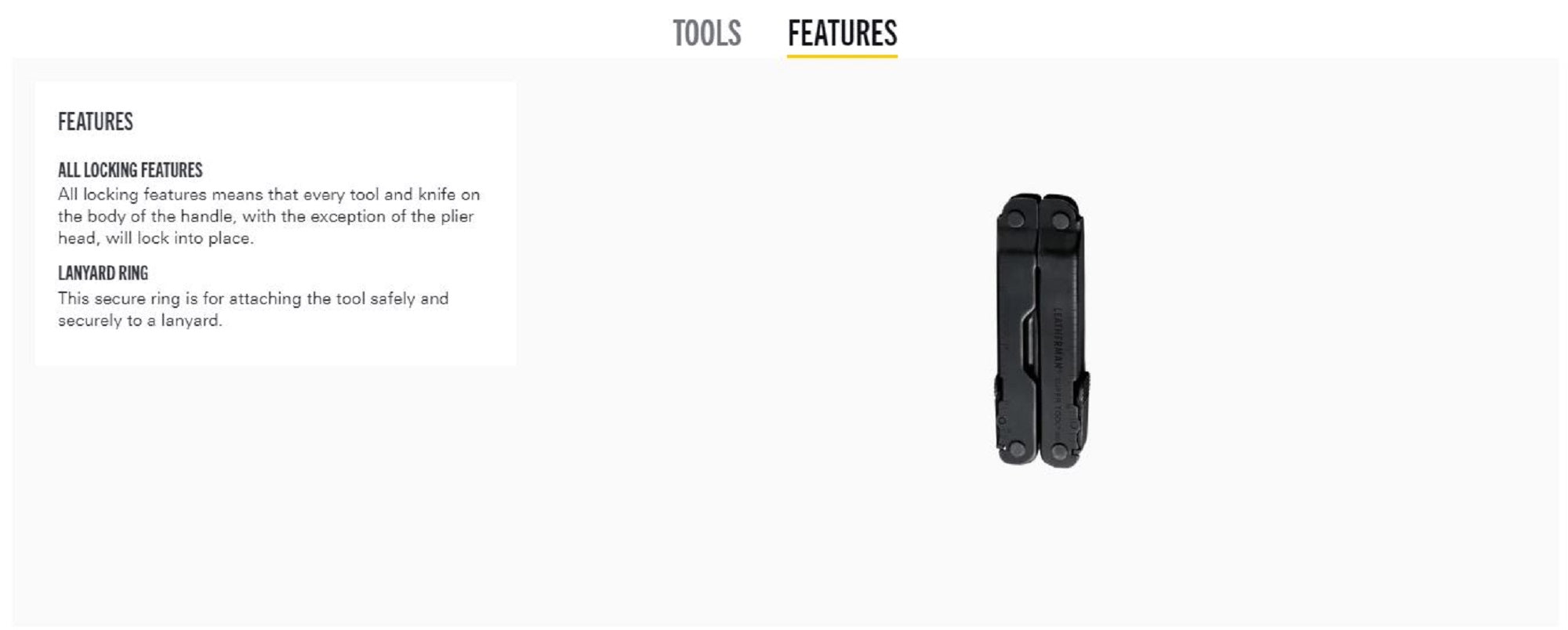Leatherman YL831151 Supertool 300 Multi Tool 19 Functions Sheath BK (0712)
