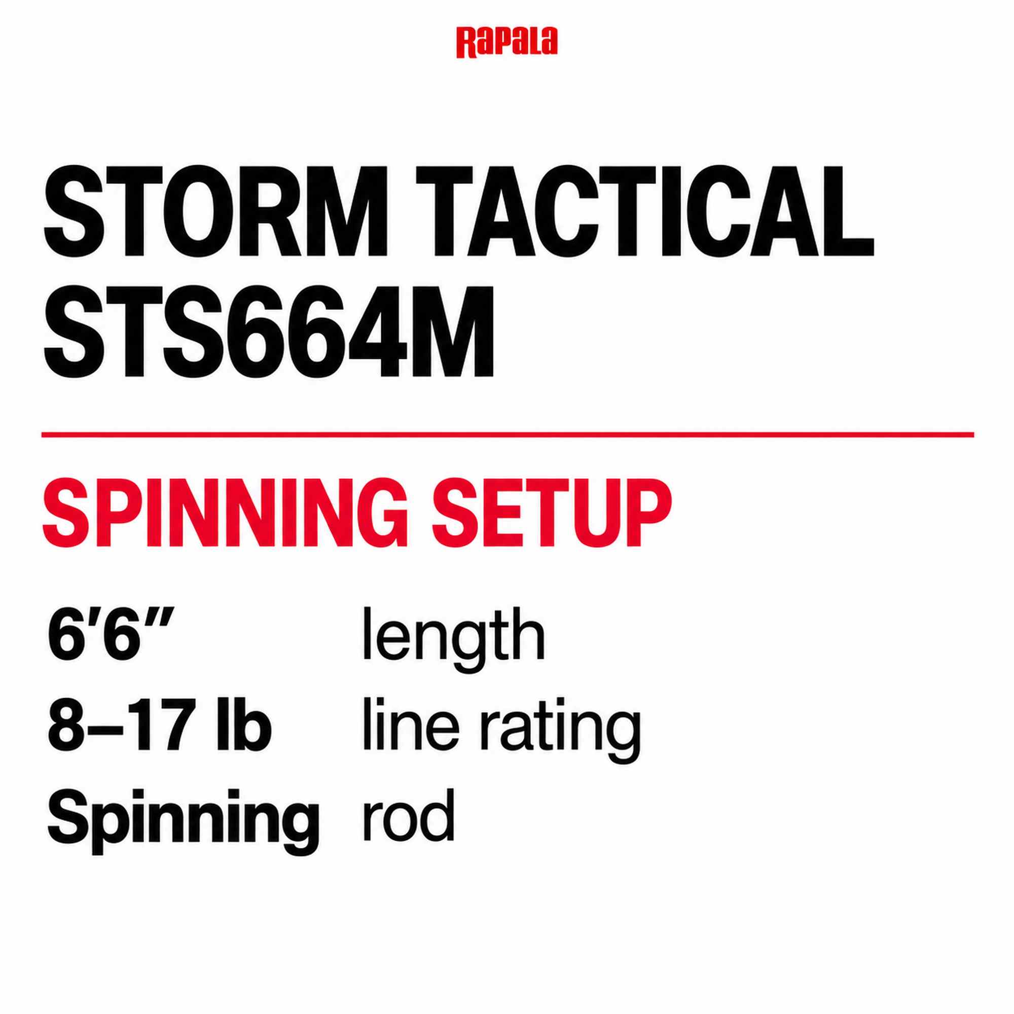 Rapala Rod Spinning Storm Tactical STS664M (5698)