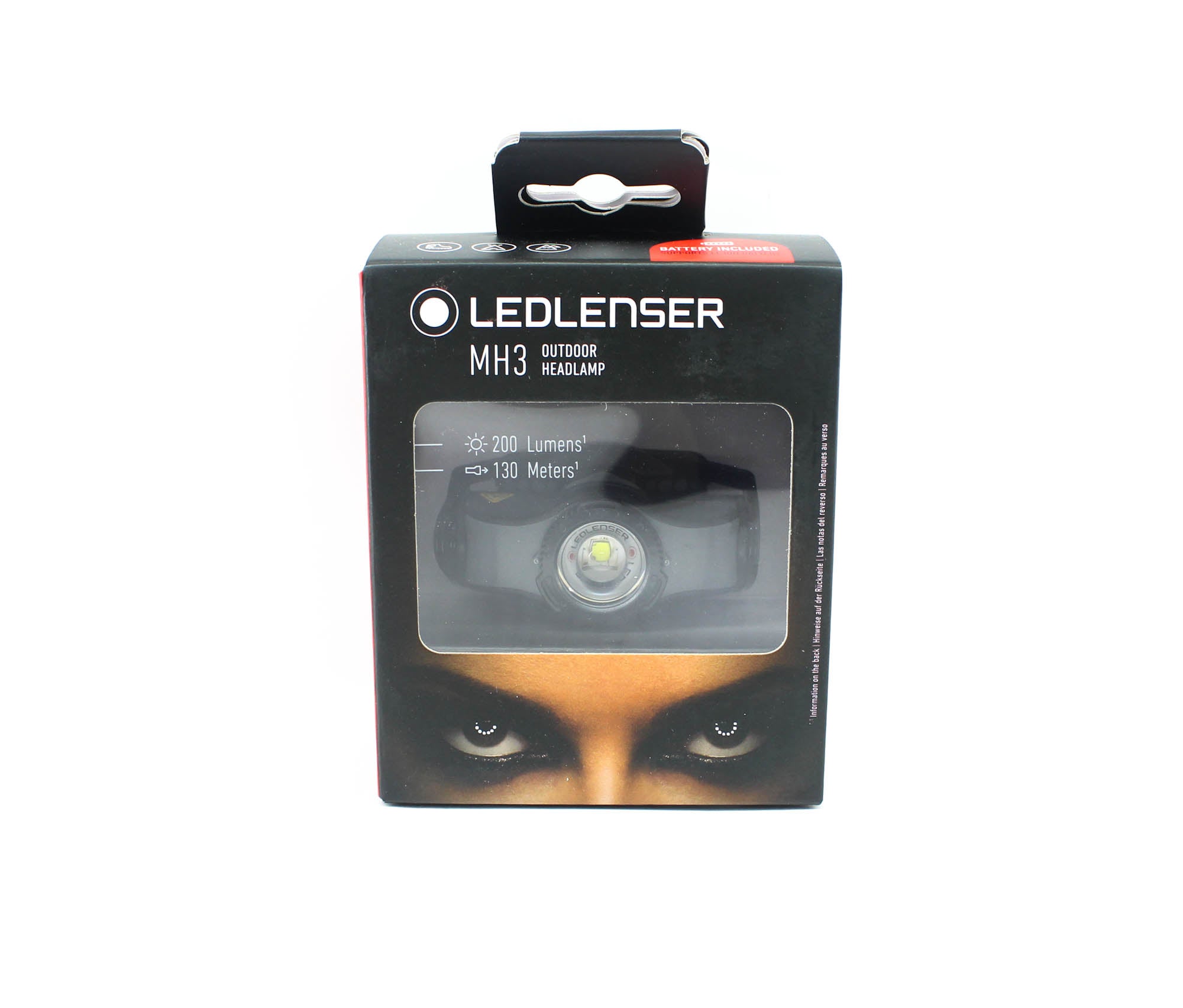 Ledlenser MH3 Headlamp 200 Lumens 130m IP54 92g Rechargeable B G (4656)