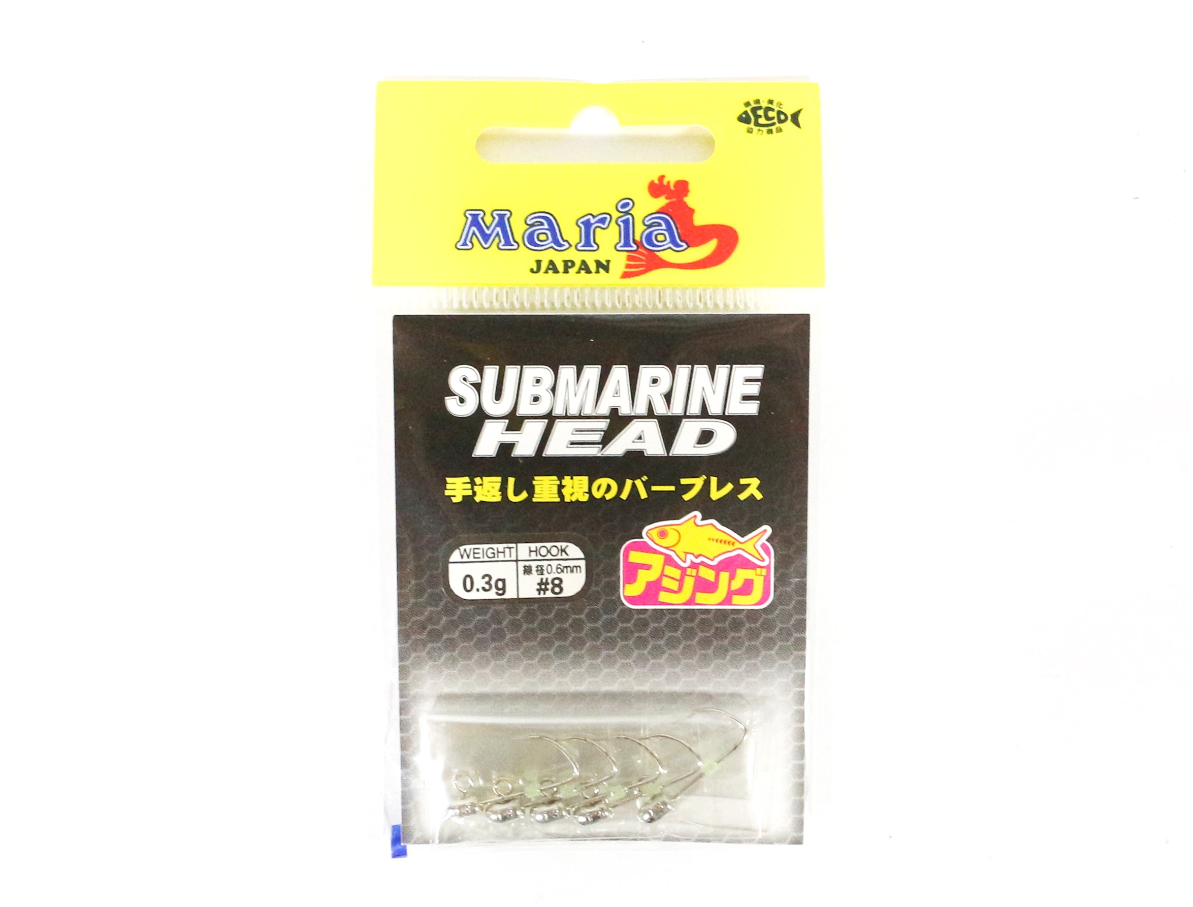 Maria Jig Head Submarine 0.3 grams , Size 8 (3697)