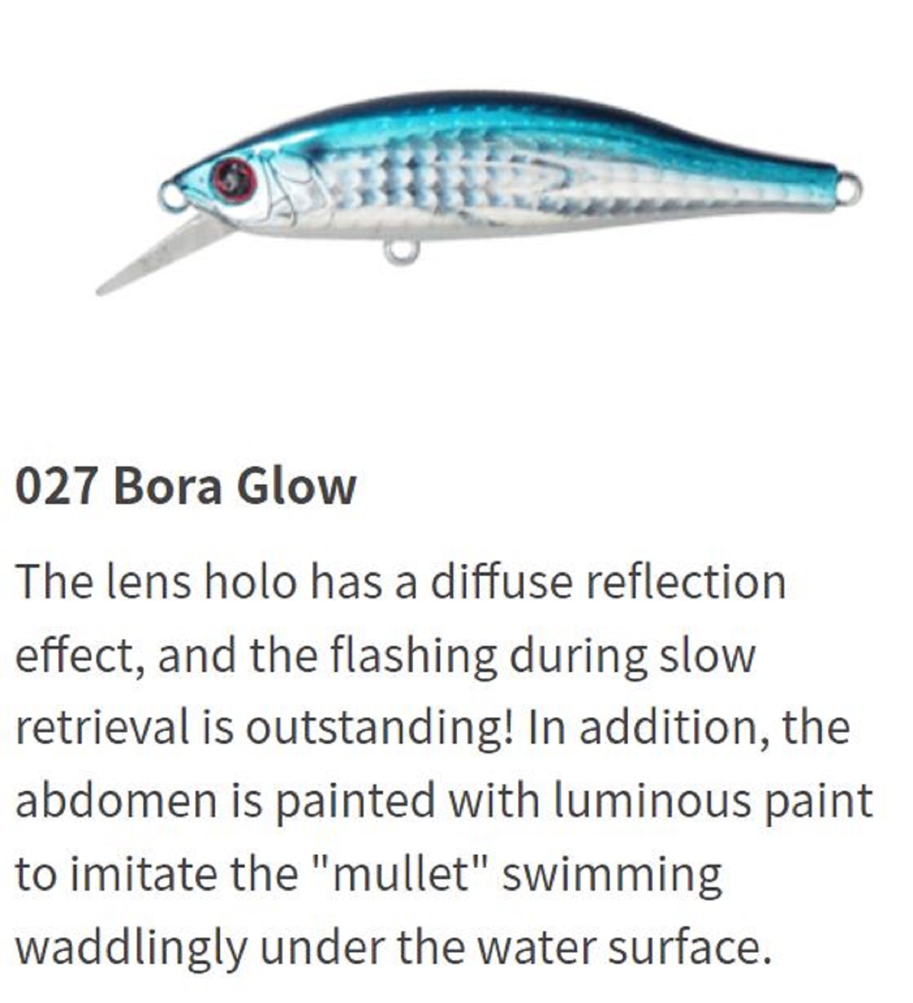 Maria Tight Slalom 80mm 11 grams Sinking Lure 027 (9900)