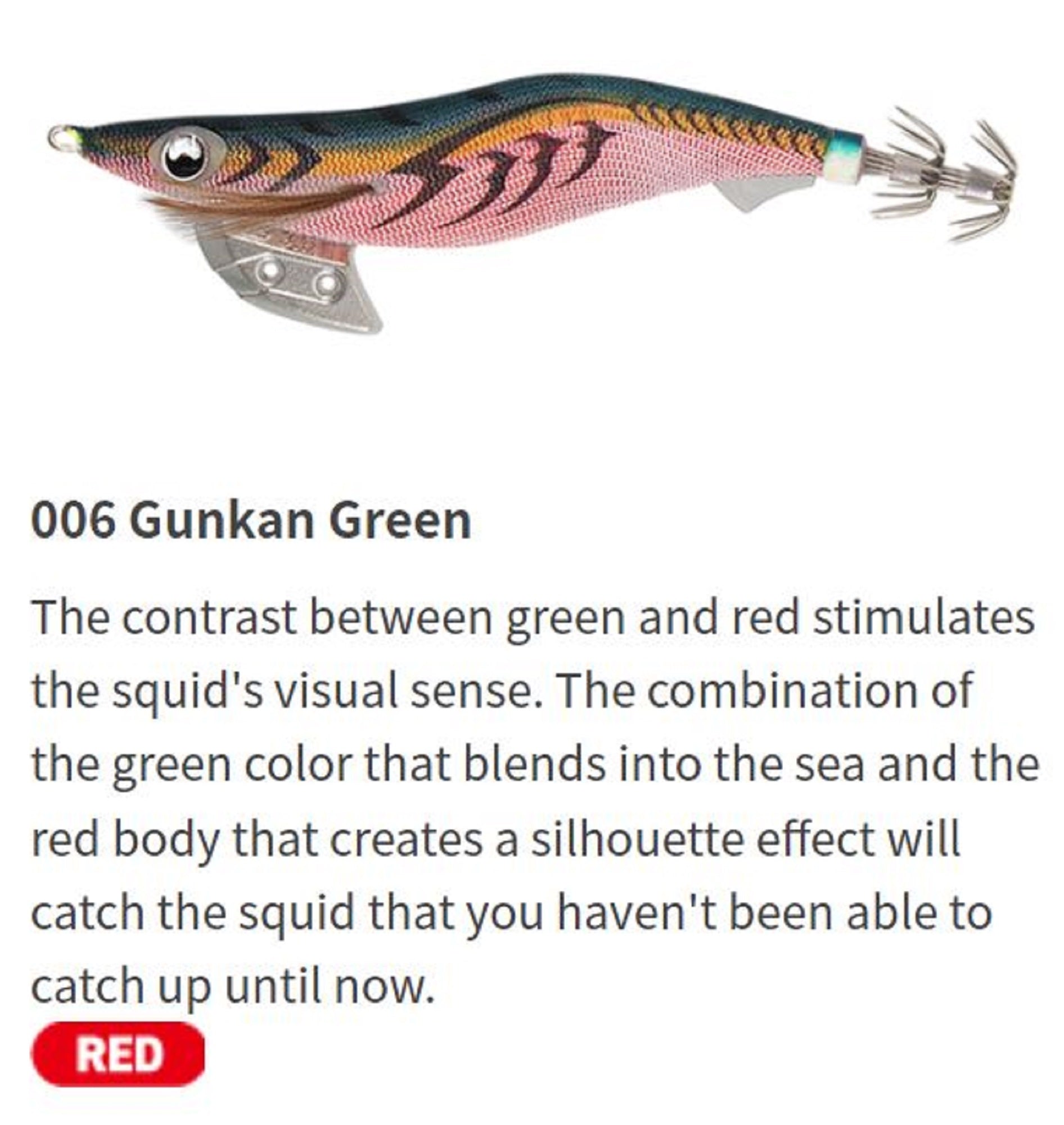 Yamashita Live Egi-O-K Squid Jig 2.5-11 grams-5 sec per m 006 (4997)