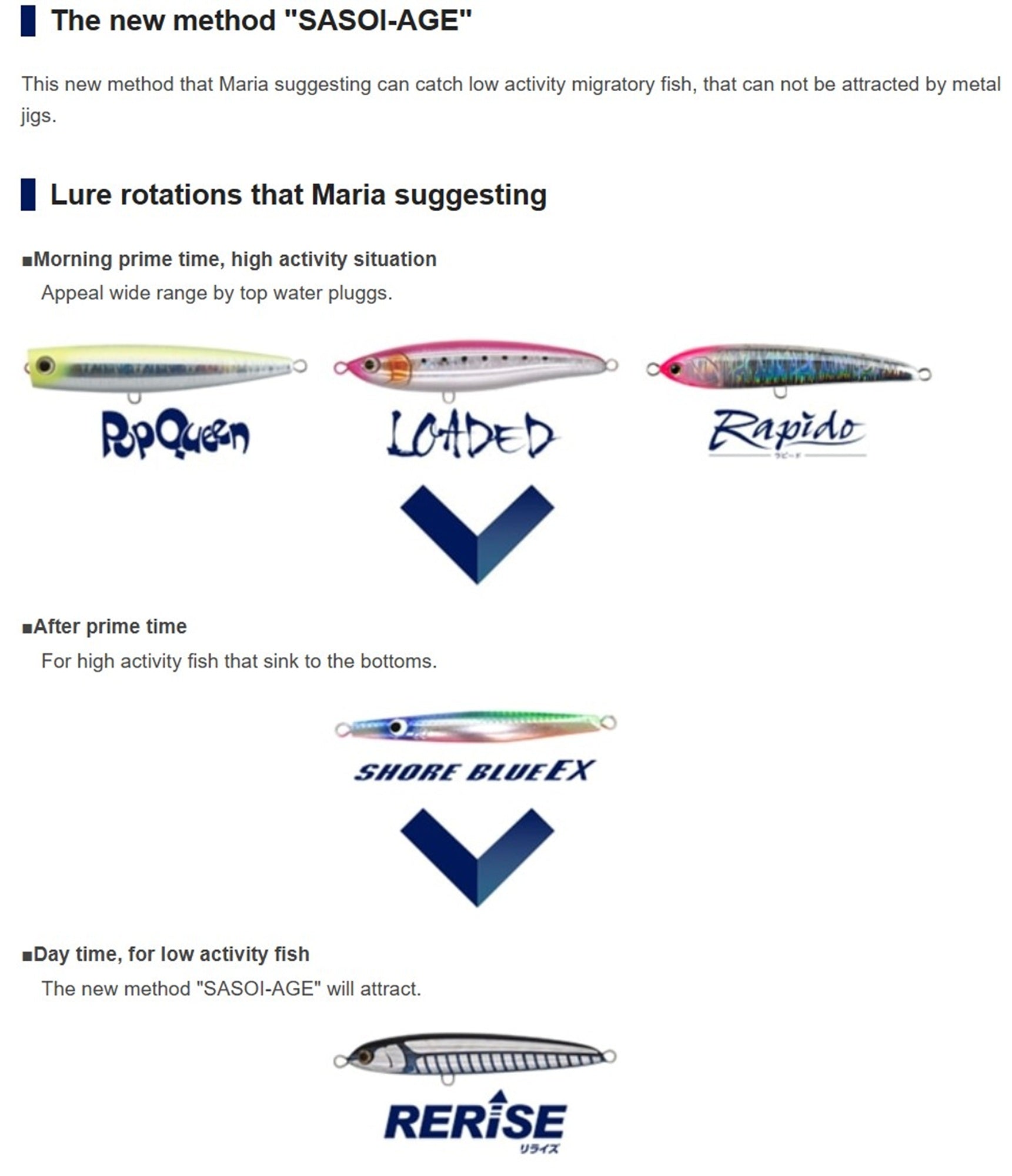 Maria Rerise S130 70 grams Sinking Lure 009 (5611)