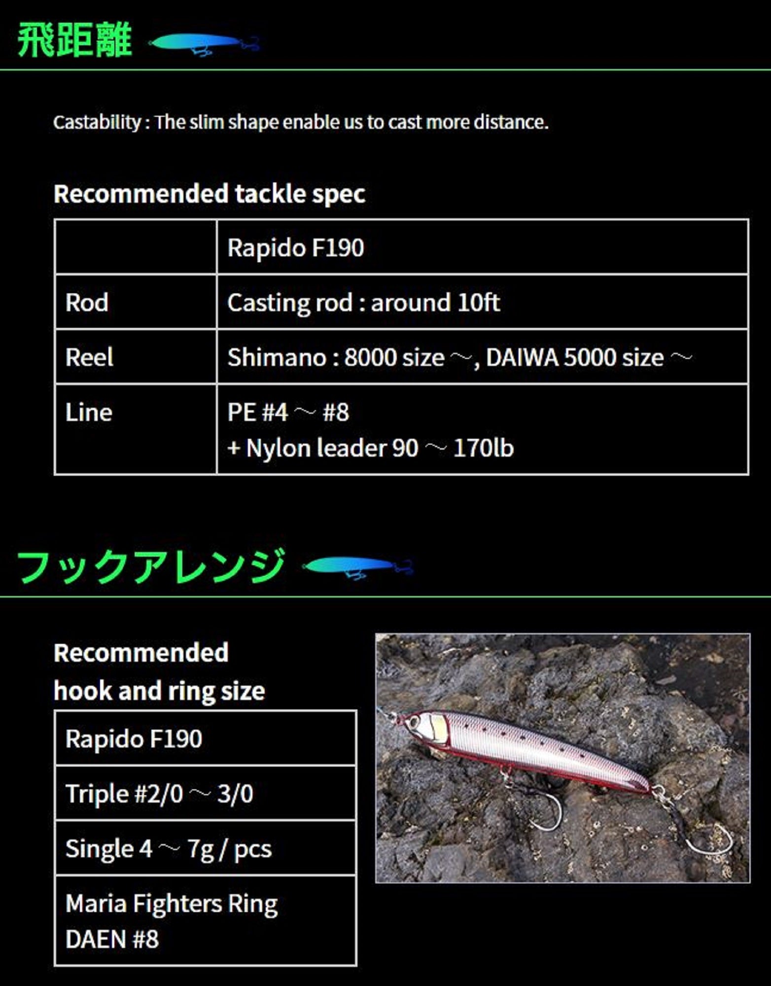 Maria Rapido F190 65 grams Floating Lure 002 (2095)