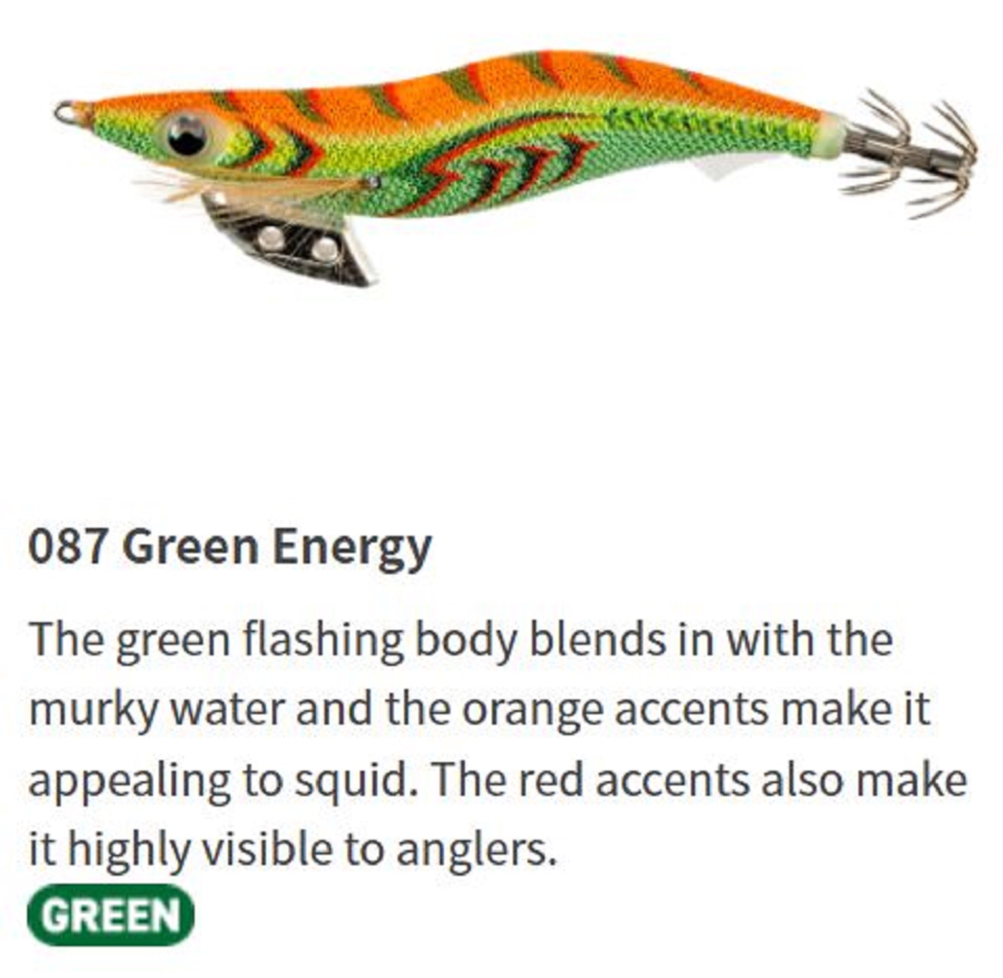 Yamashita Live Egi-O-K Squid Jig 3.0 -16 grams-3 sec per m 087 (4488)